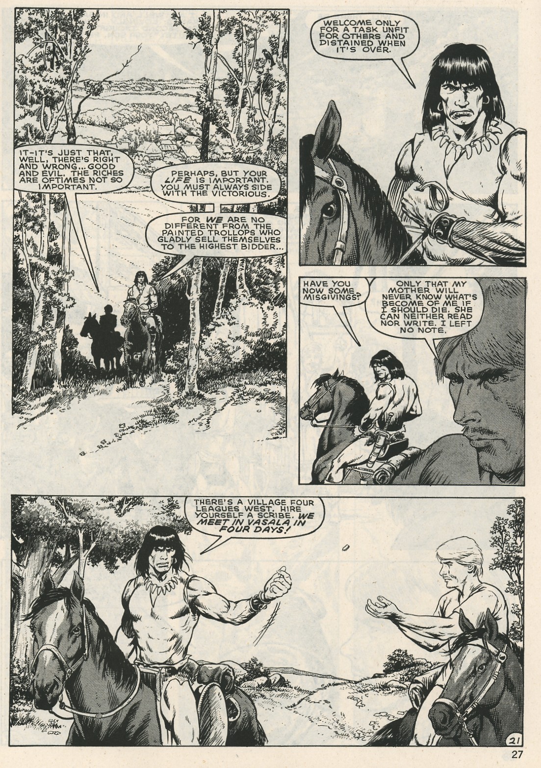 Read online The Savage Sword Of Conan comic -  Issue #126 - 27