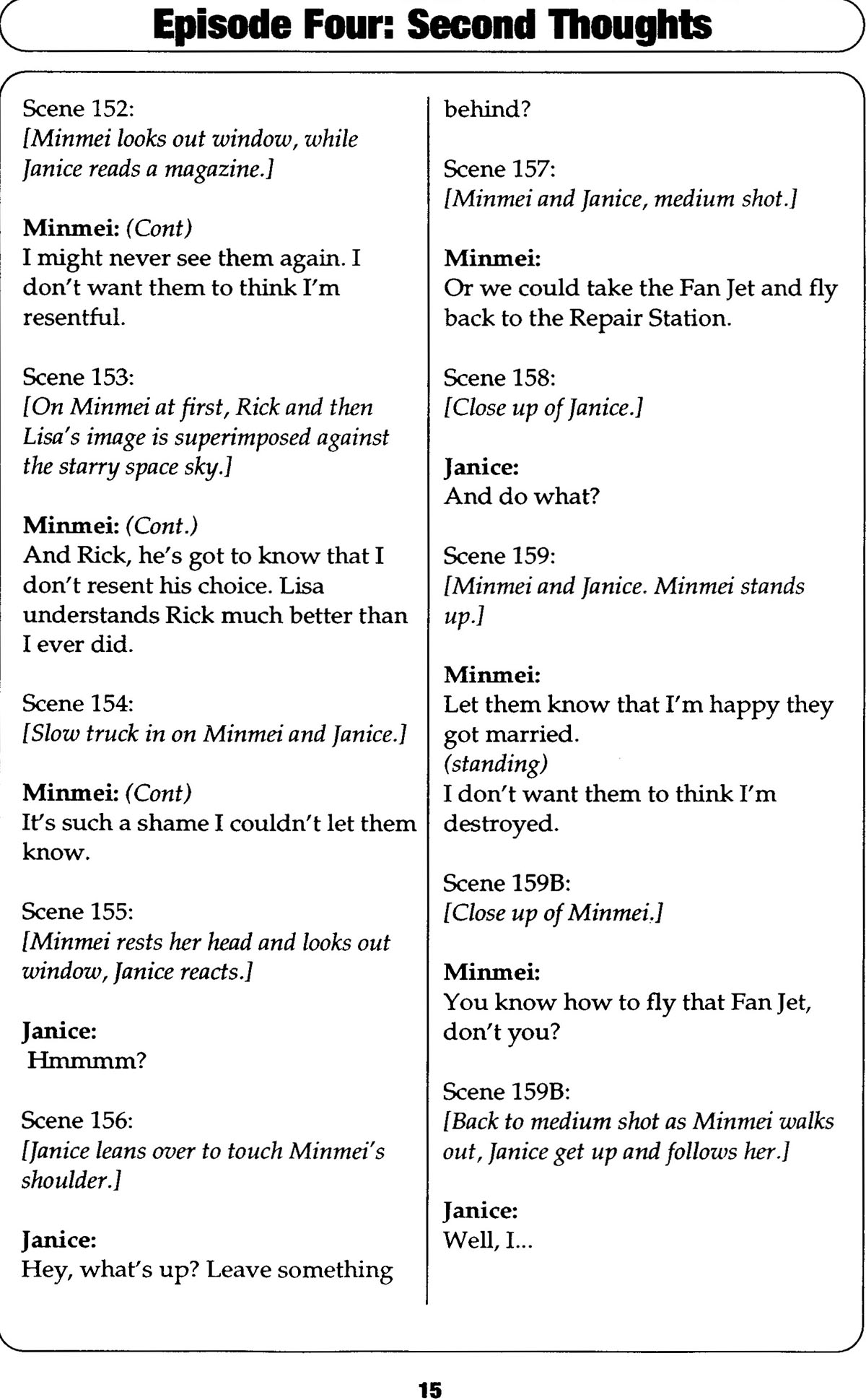 Read online Robotech II: The Sentinels comic -  Issue # _Script Book 1 - 87