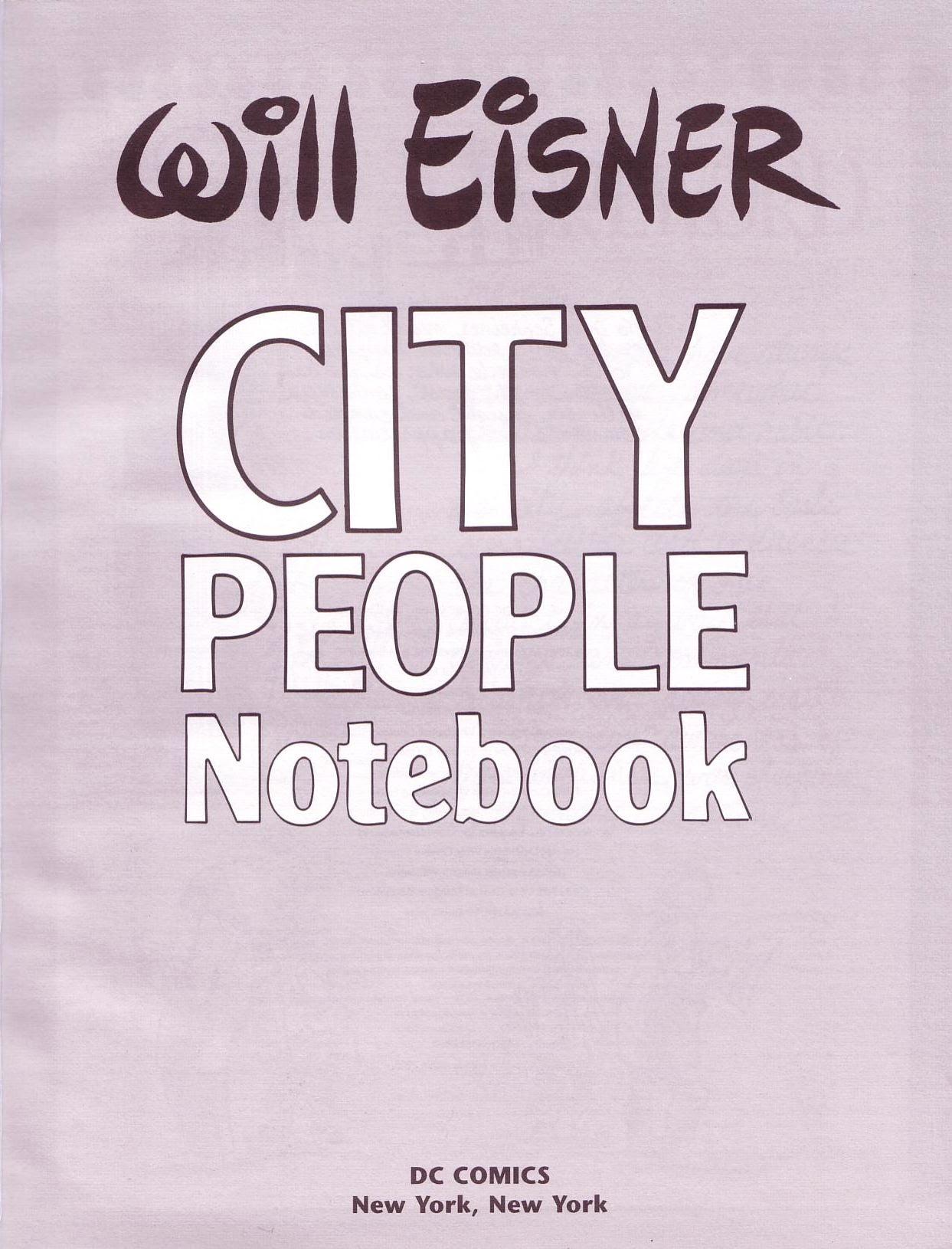 Read online City People Notebook comic -  Issue # Full - 2