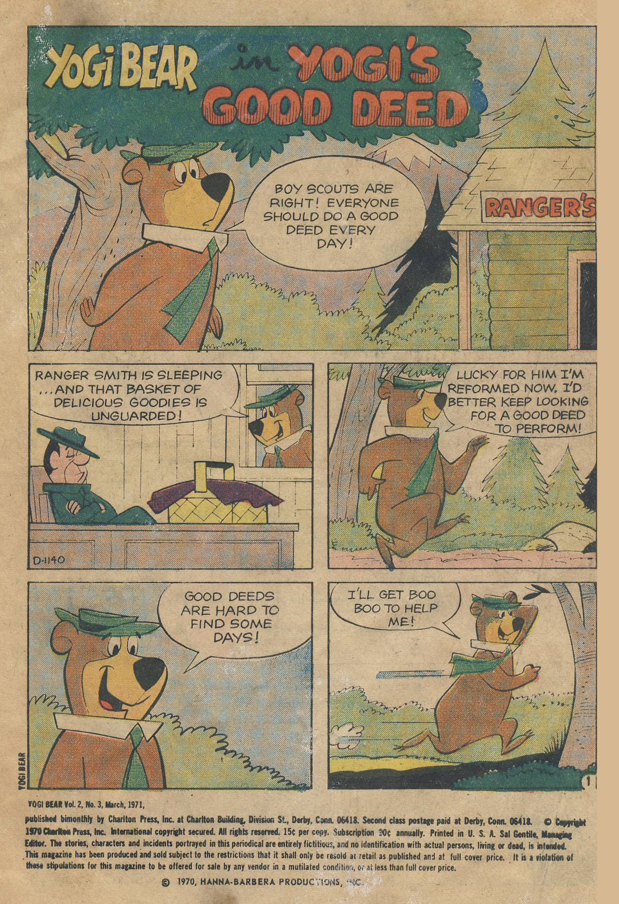 Read online Yogi Bear (1970) comic -  Issue #3 - 3
