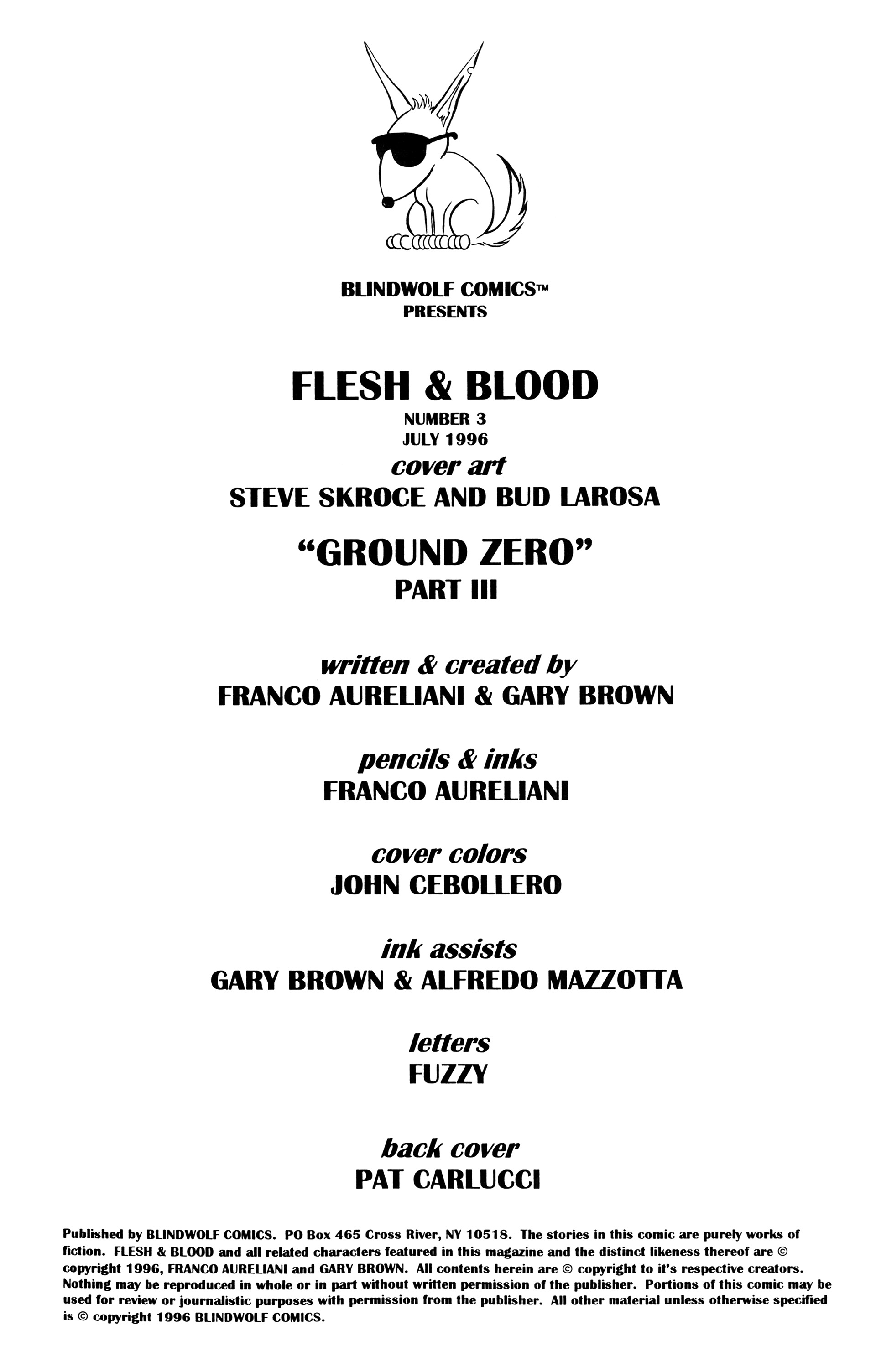 Read online Flesh & Blood comic -  Issue #3 - 2