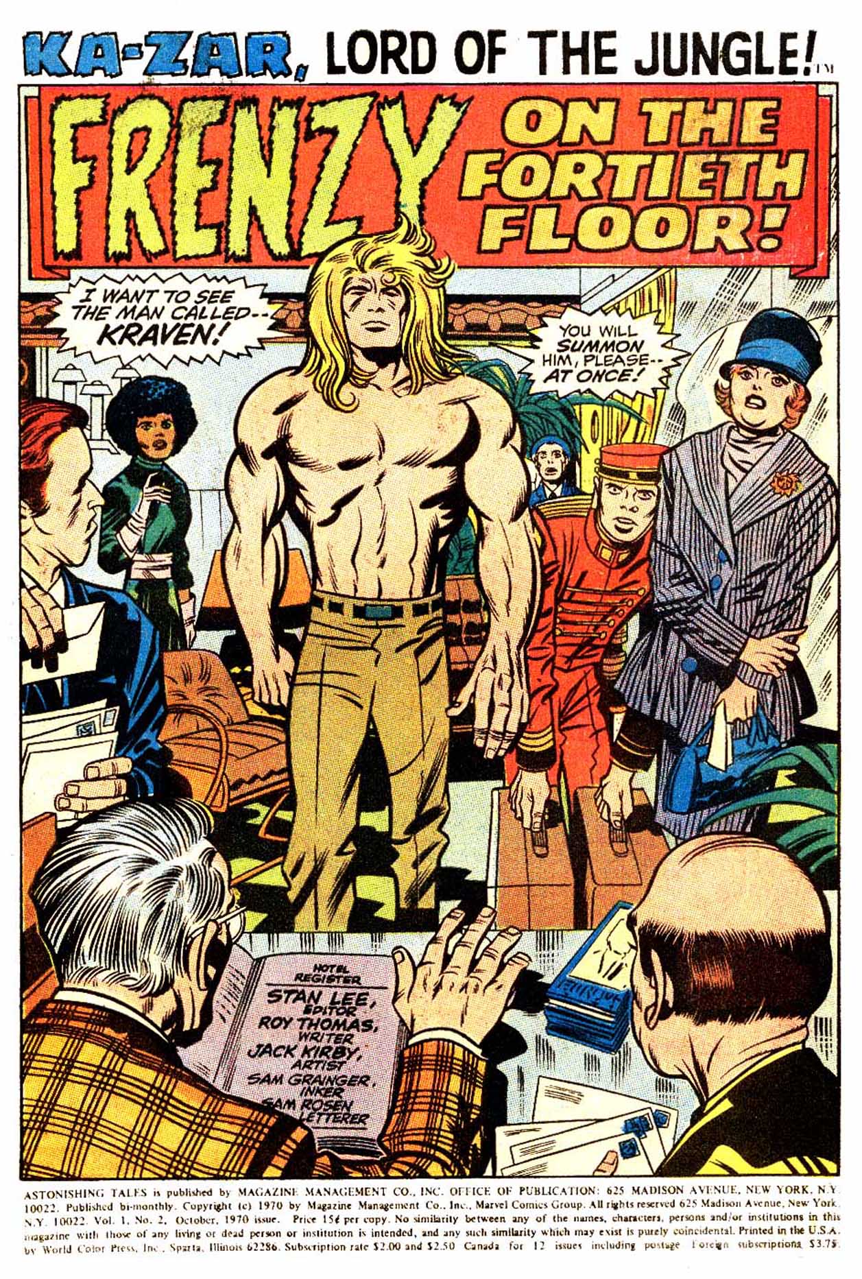 Read online Astonishing Tales (1970) comic -  Issue #2 - 12