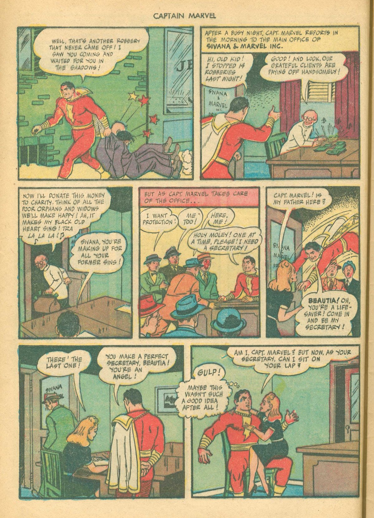 Read online Captain Marvel Adventures comic -  Issue #48 - 8
