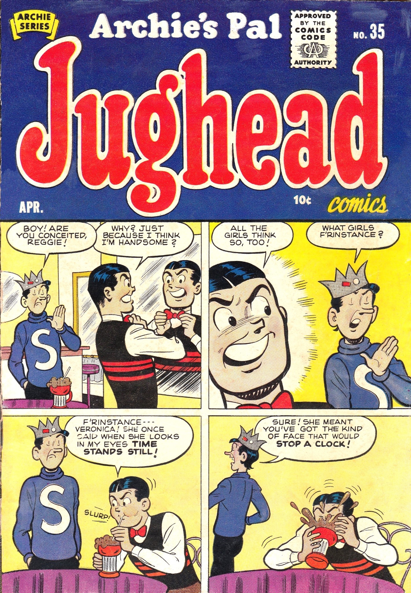 Read online Archie's Pal Jughead comic -  Issue #35 - 1
