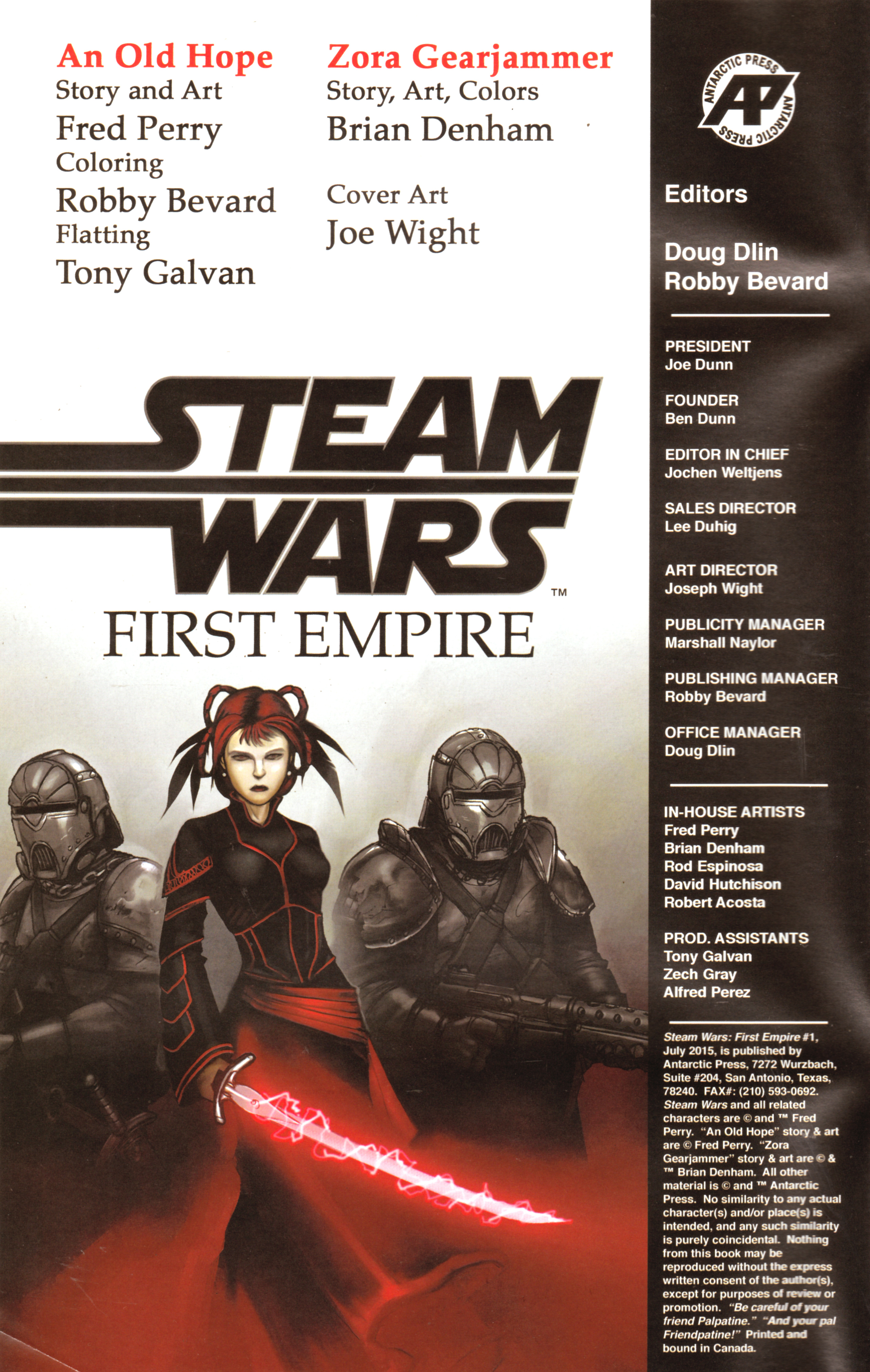 Read online Steam Wars: First Empire comic -  Issue #1 - 2