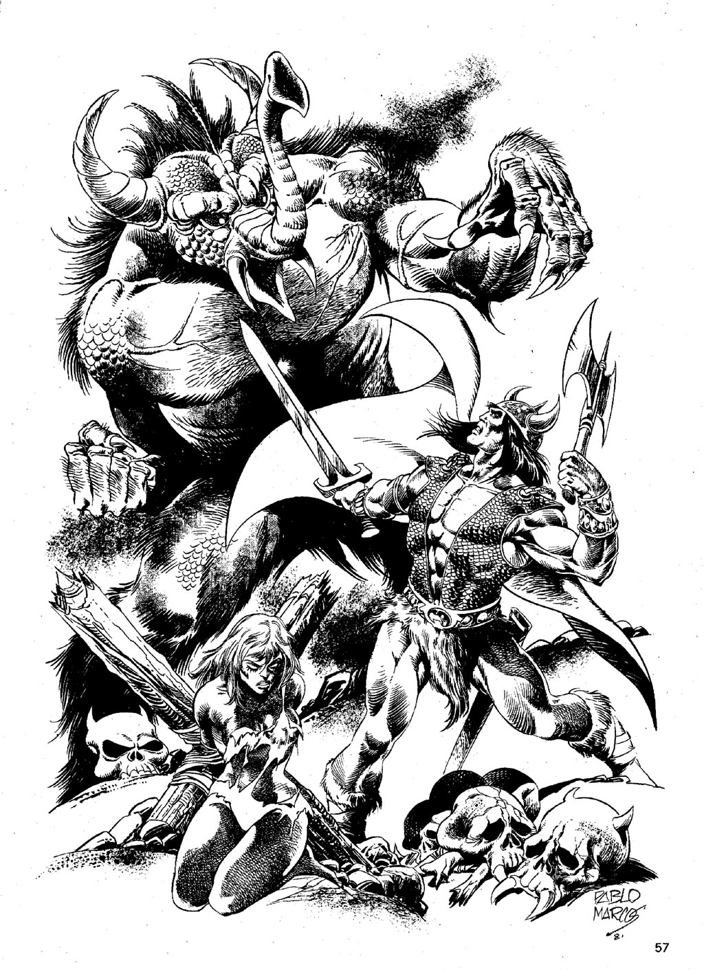 Read online The Savage Sword Of Conan comic -  Issue #85 - 56