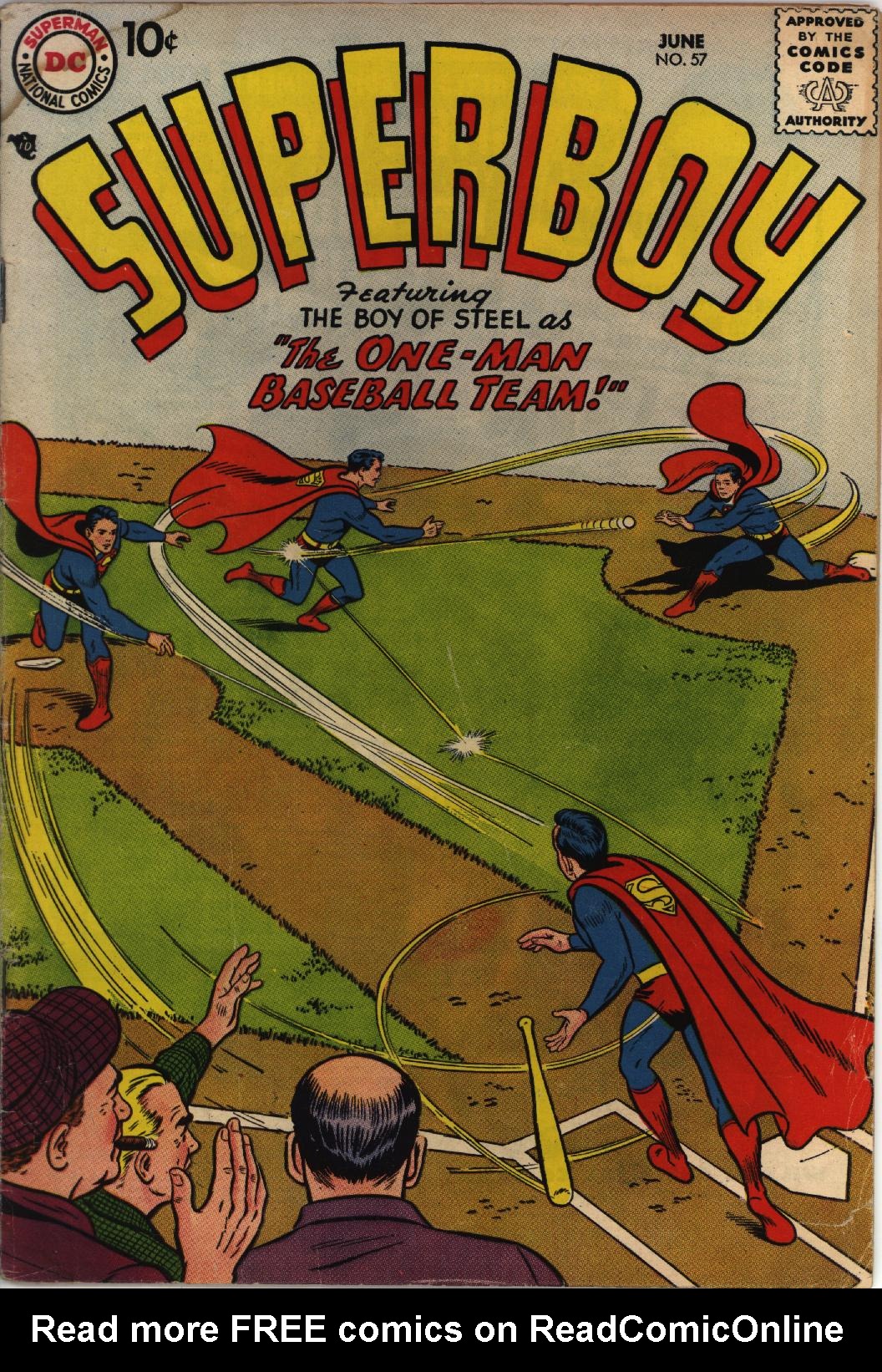 Read online Superboy (1949) comic -  Issue #57 - 1