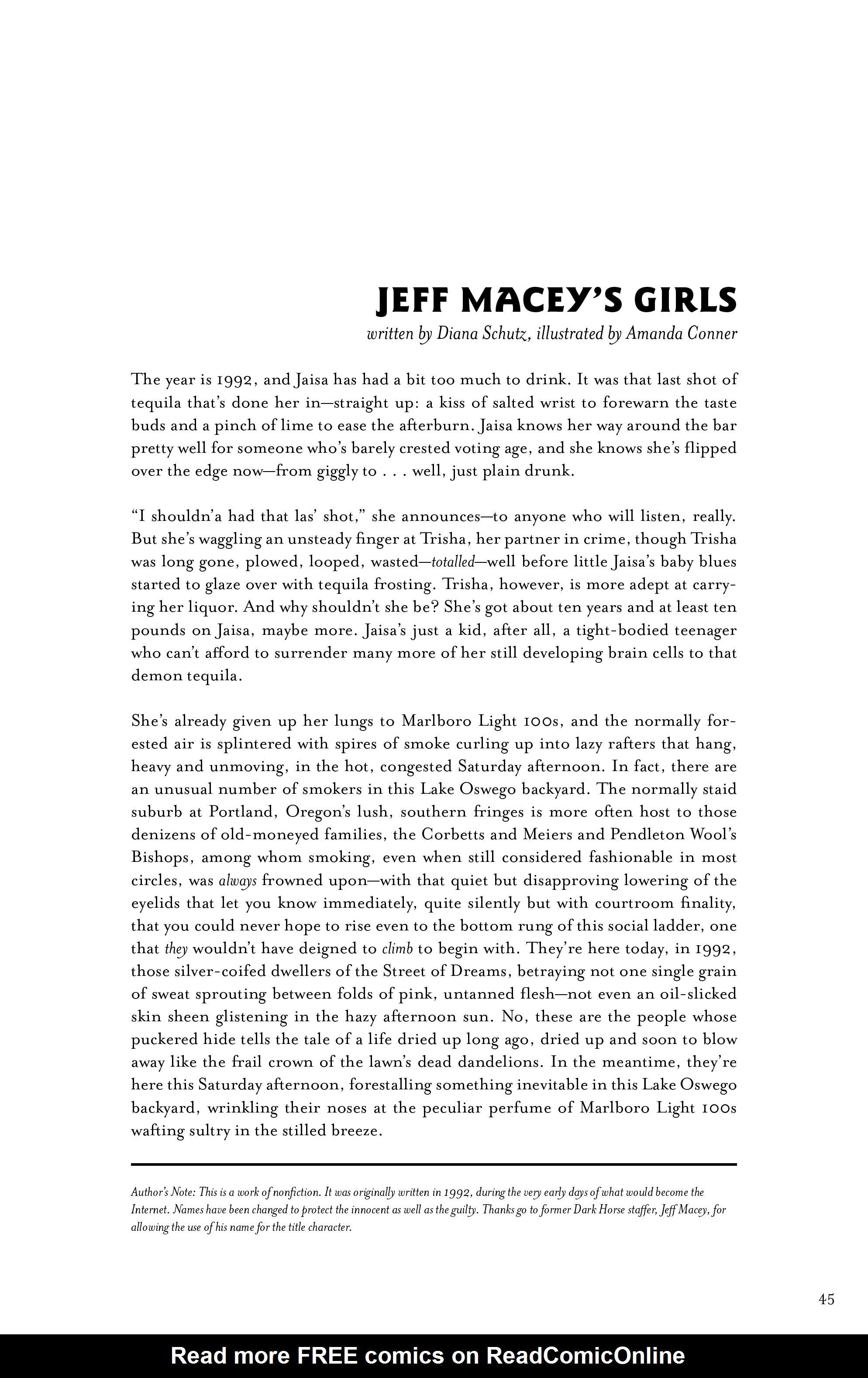 Read online Drawing Lines: An Anthology of Women Cartoonists comic -  Issue # TPB - 45