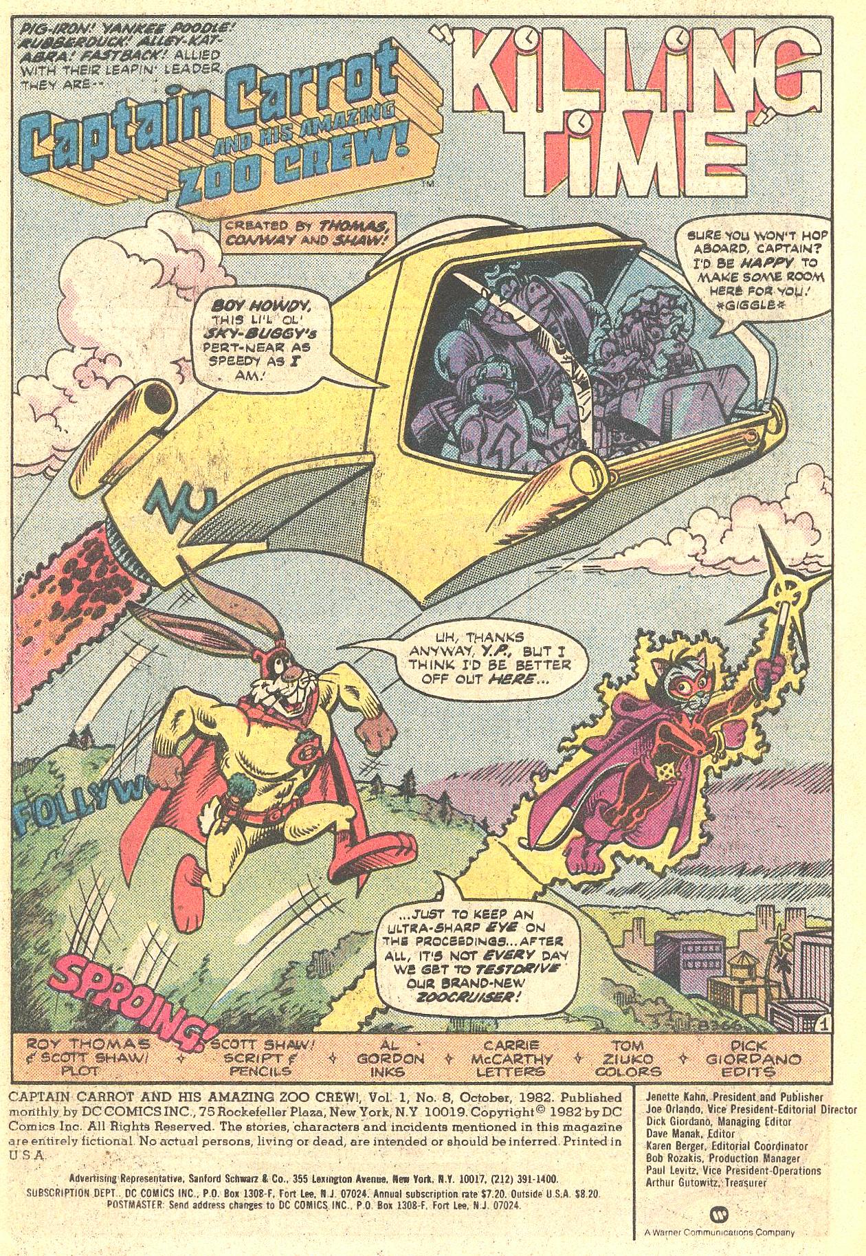 Read online Captain Carrot and His Amazing Zoo Crew! comic -  Issue #8 - 2