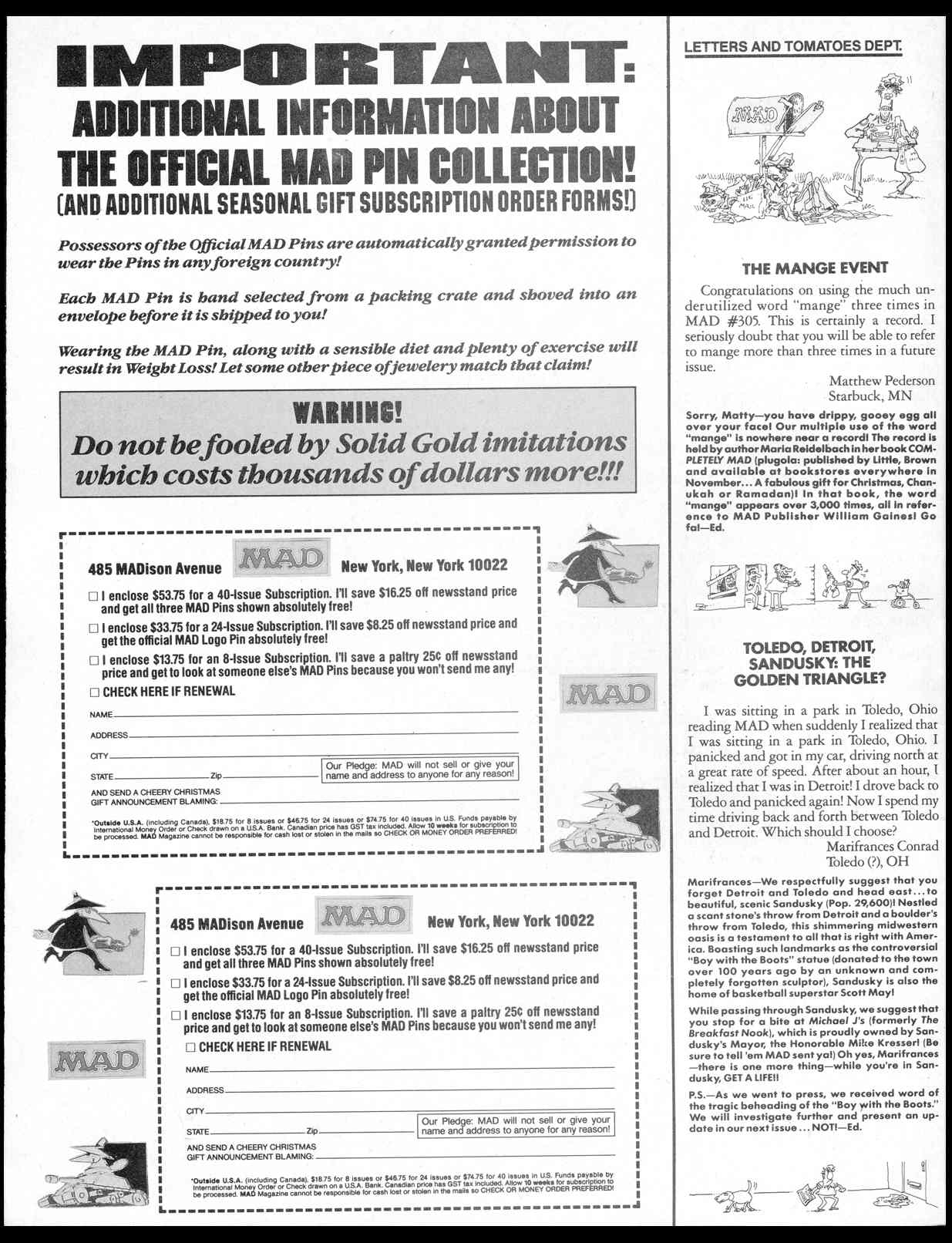 Read online MAD comic -  Issue #308 - 4