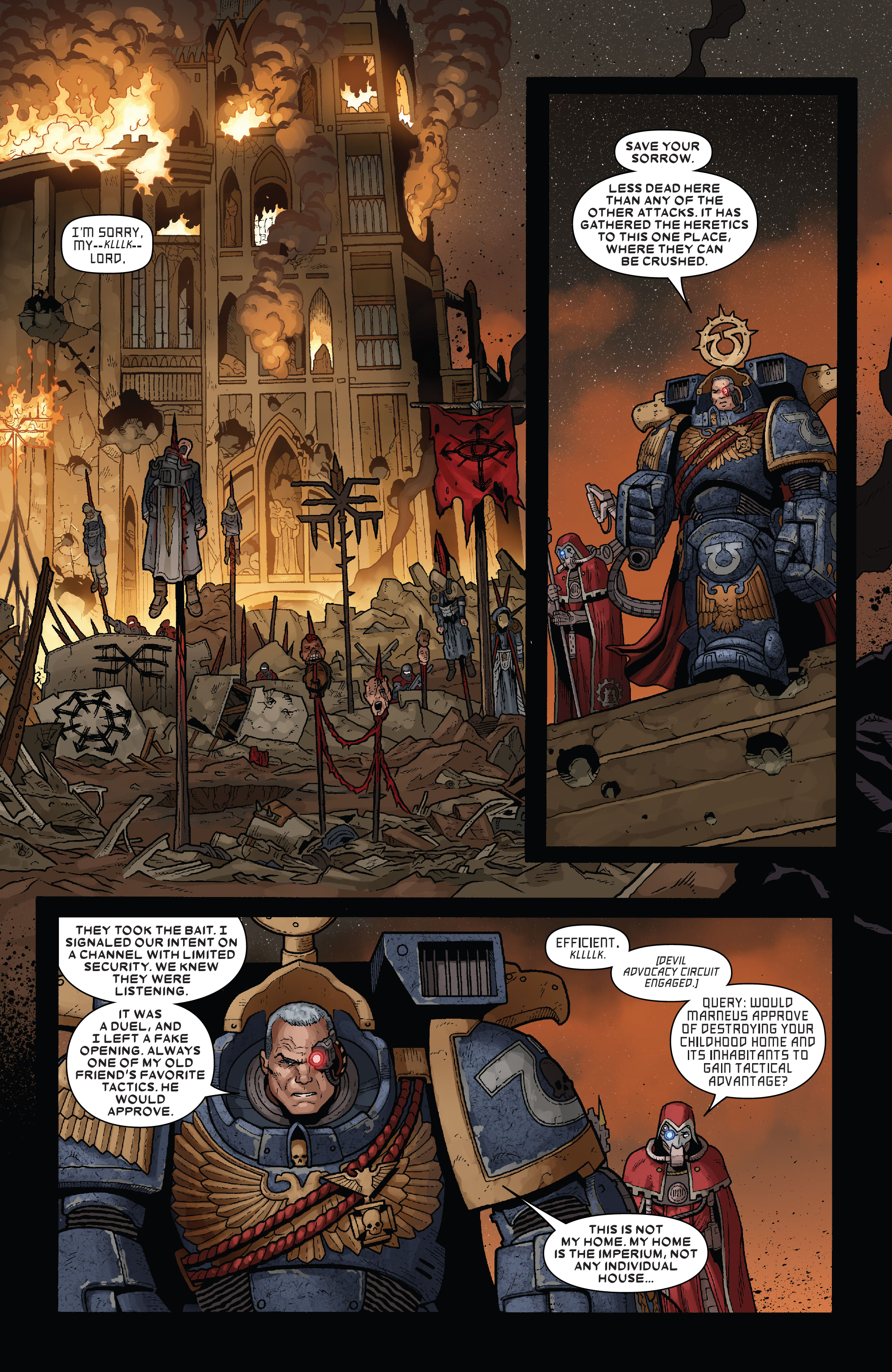 Read online Warhammer 40,000: Marneus Calgar comic -  Issue #3 - 23