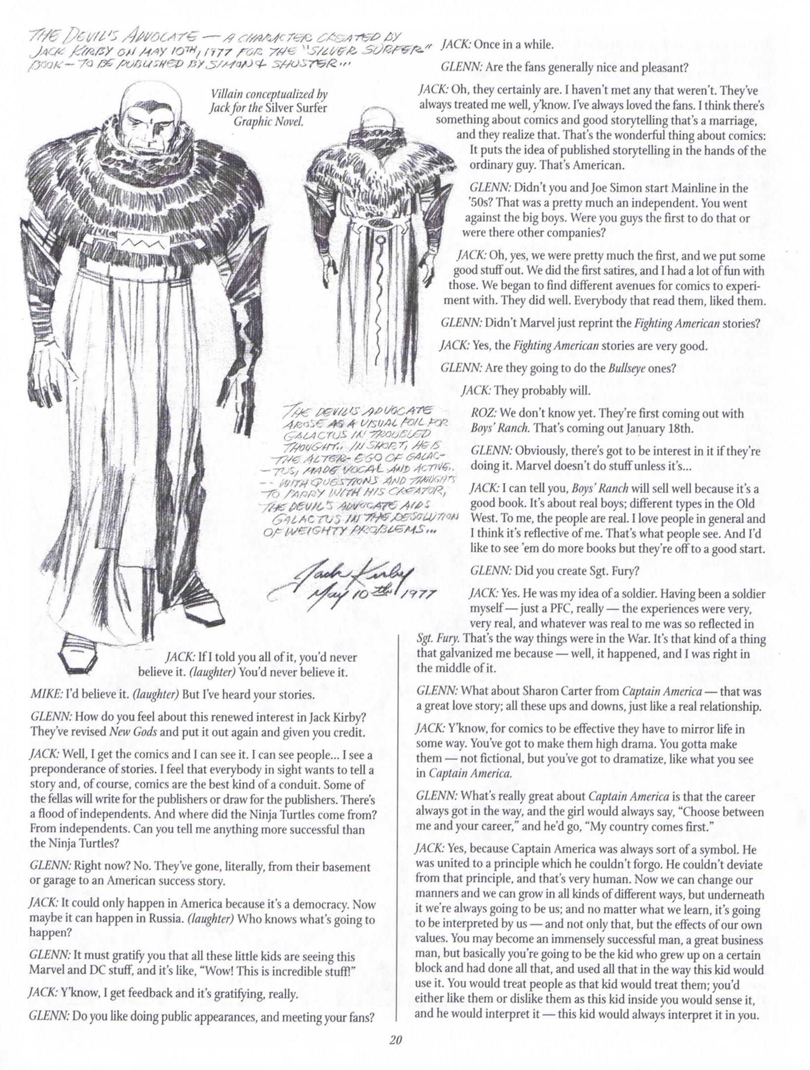 Read online The Jack Kirby Collector comic -  Issue #22 - 20