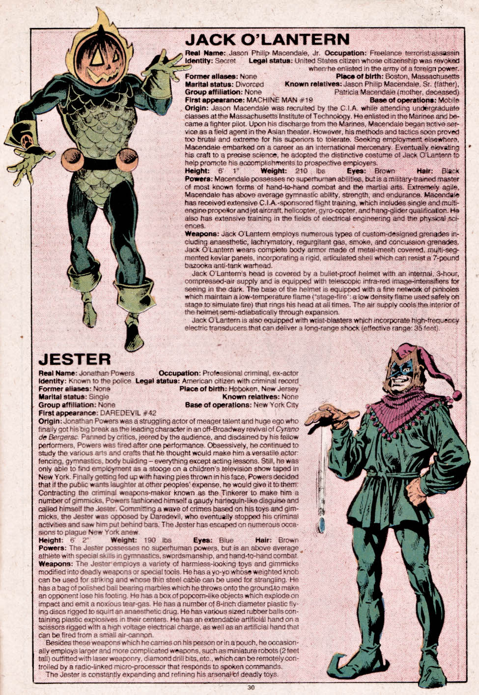 Read online The Official Handbook of the Marvel Universe comic -  Issue #5 - 30