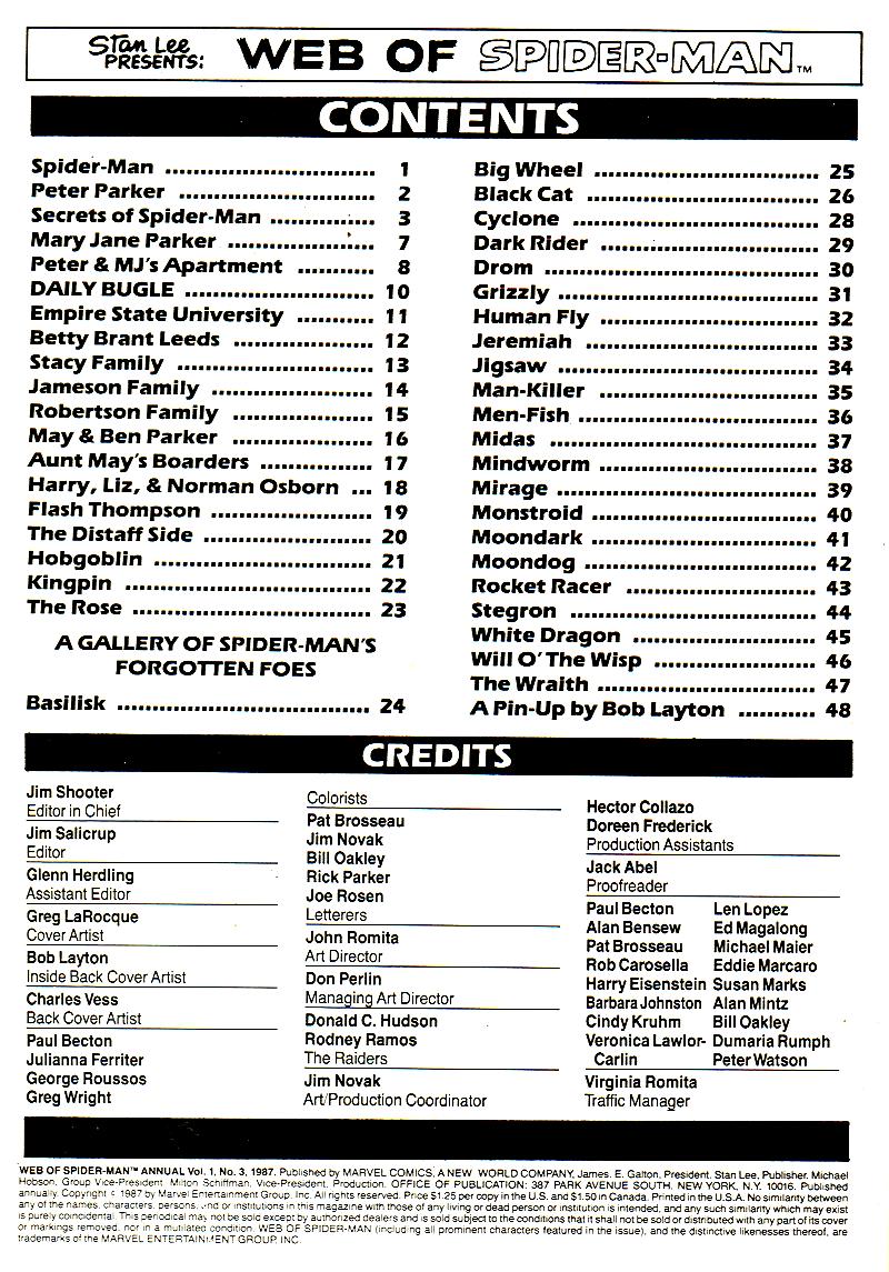 Read online Web of Spider-Man (1985) comic -  Issue # _Annual 3 - 2