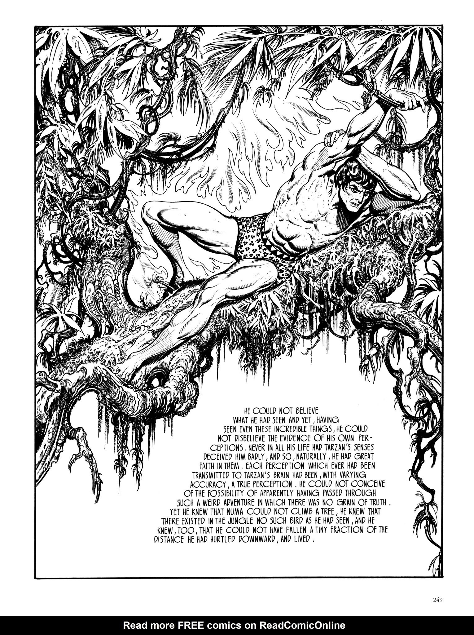 Read online Edgar Rice Burroughs' Tarzan: Burne Hogarth's Lord of the Jungle comic -  Issue # TPB - 248