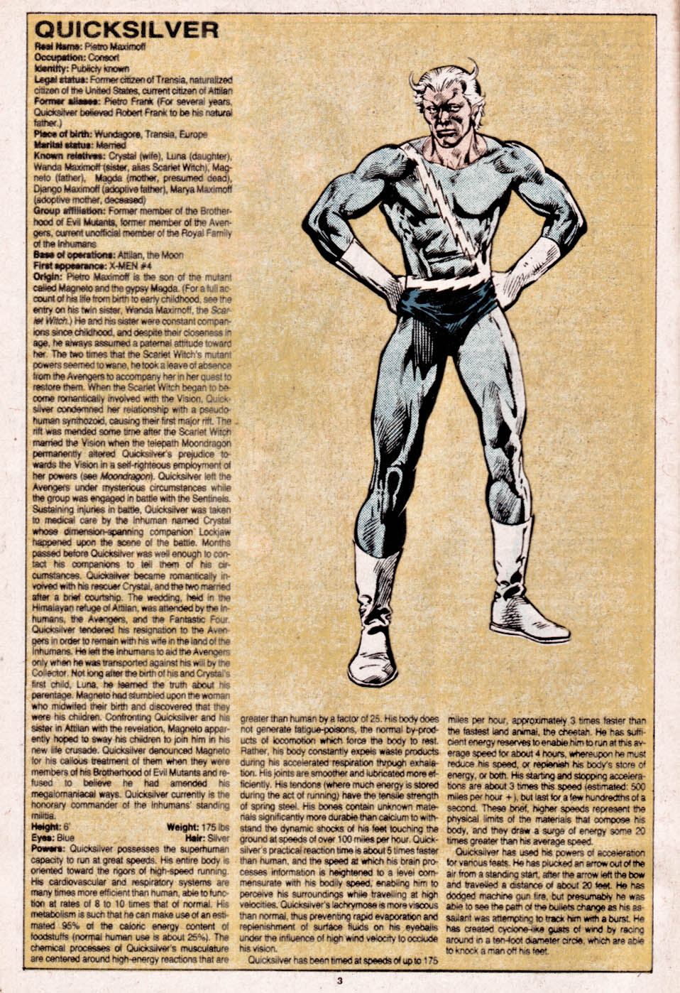 Read online The Official Handbook of the Marvel Universe comic -  Issue #9 - 4