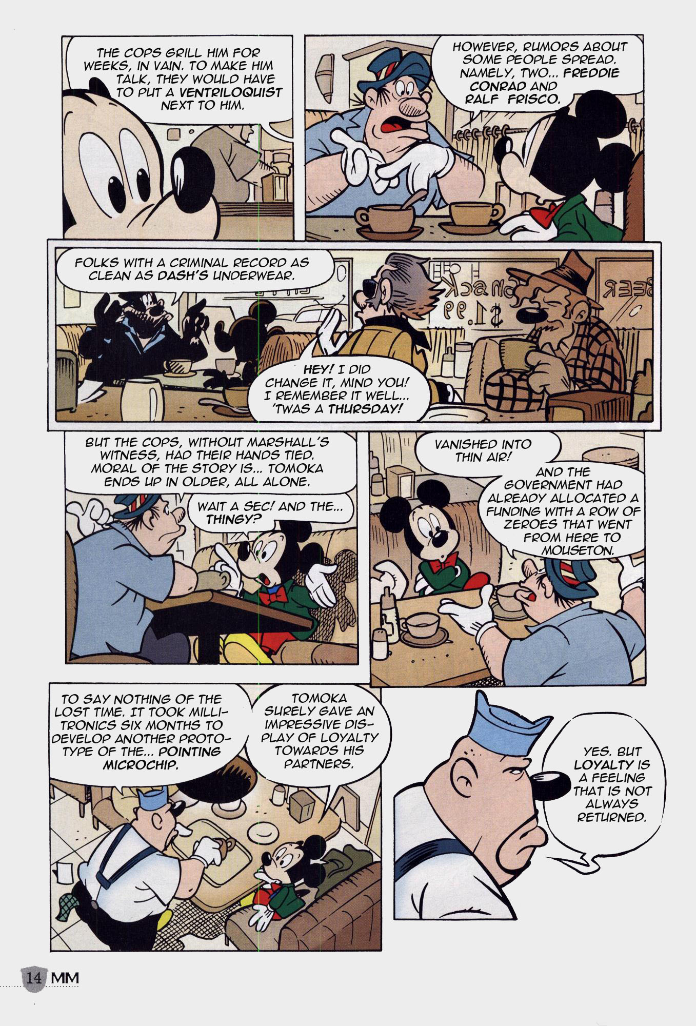 Read online Mickey Mouse Mystery Magazine comic -  Issue #1 - 14