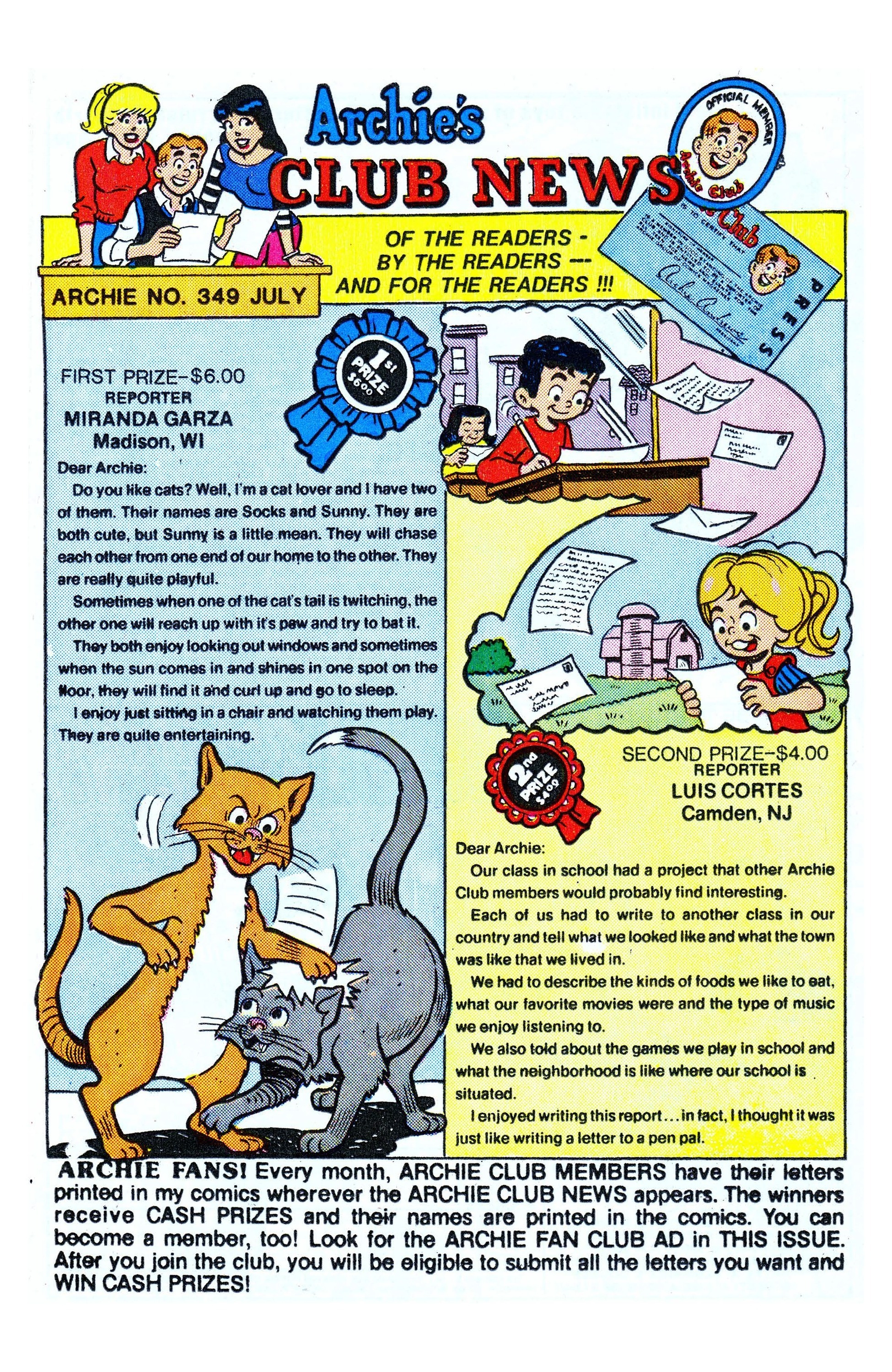 Read online Archie (1960) comic -  Issue #349 - 20