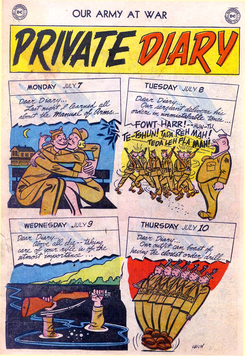 Read online Our Army at War (1952) comic -  Issue #3 - 19