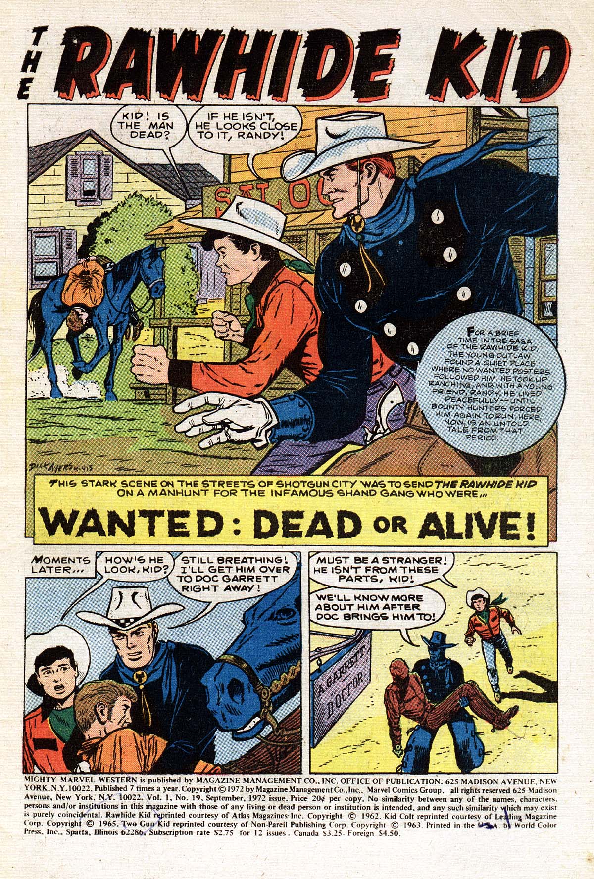 Read online The Mighty Marvel Western comic -  Issue #19 - 2