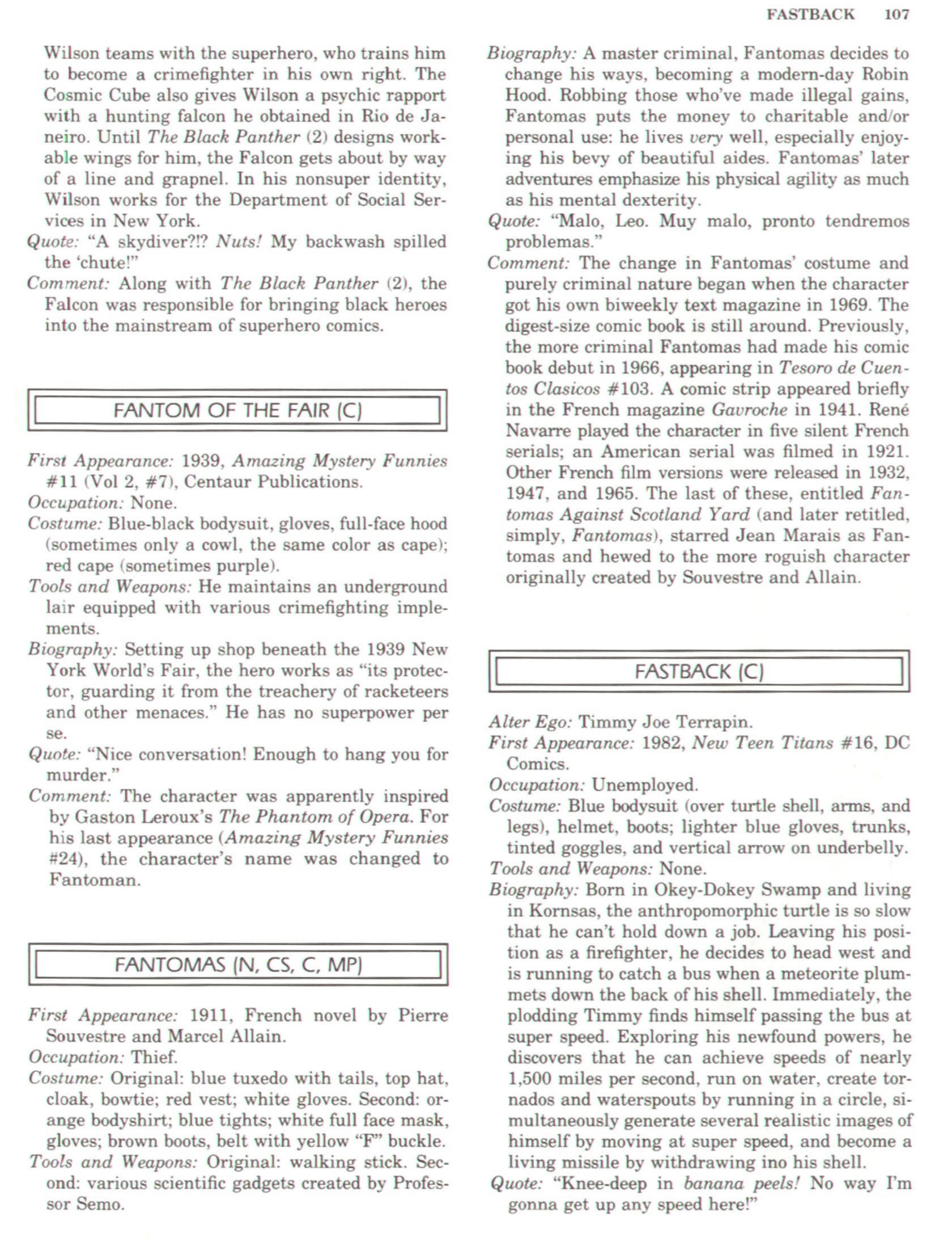 Read online The Encyclopedia of Superheroes comic -  Issue # TPB (Part 2) - 26