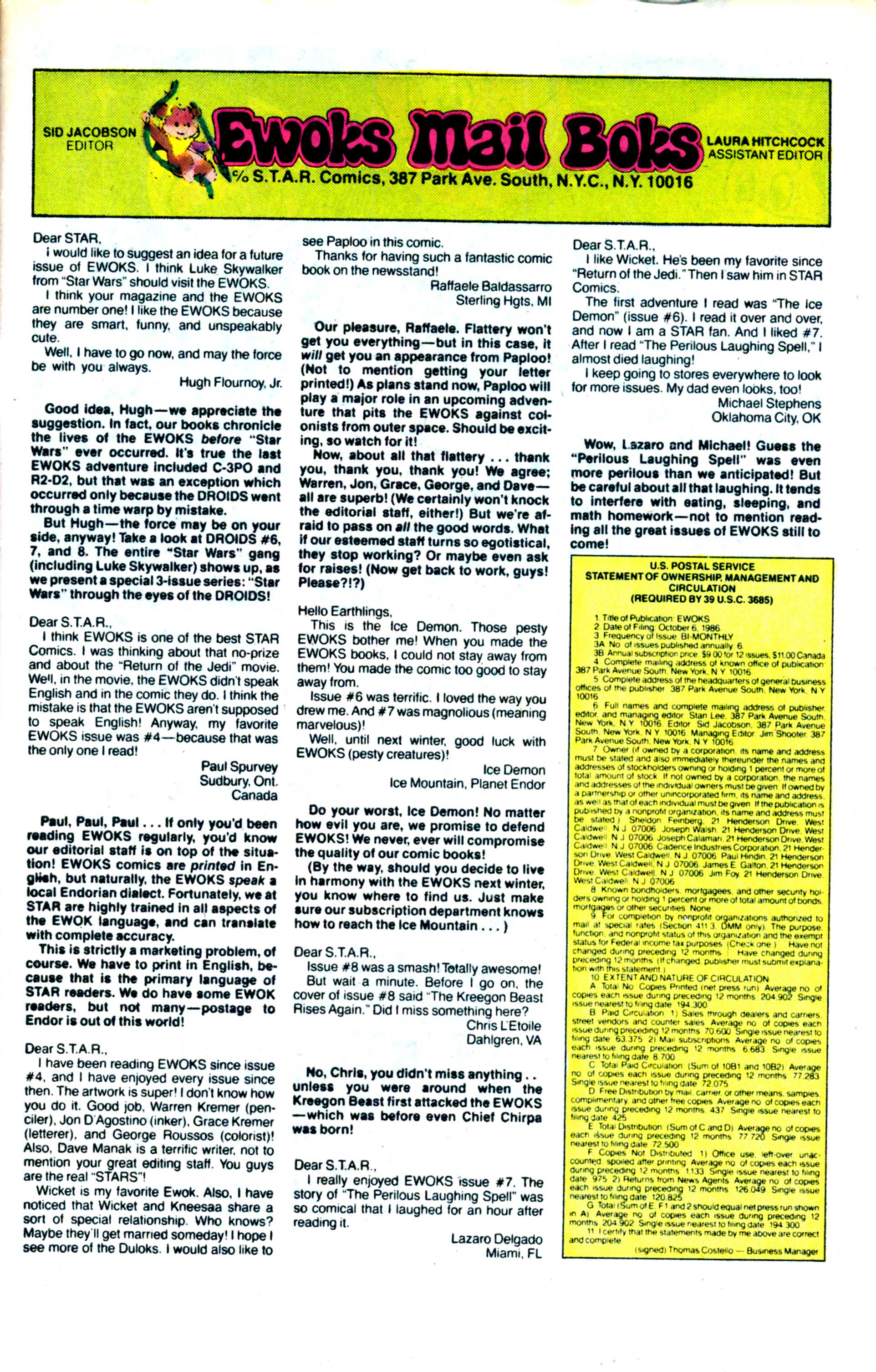 Read online Ewoks (1987) comic -  Issue #12 - 24