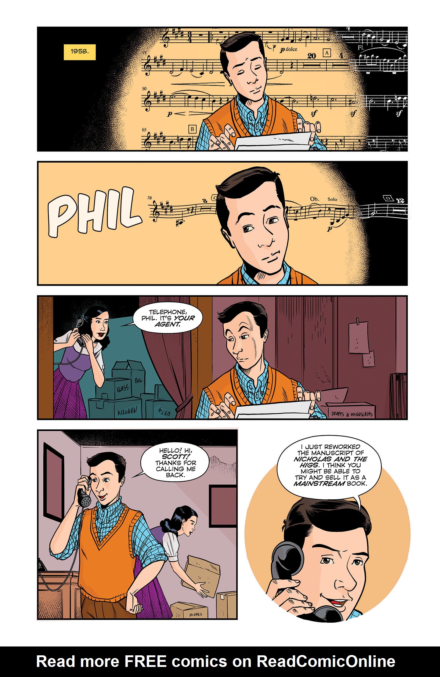 Read online Philip K. Dick: A Comics Biography comic -  Issue # TPB - 45