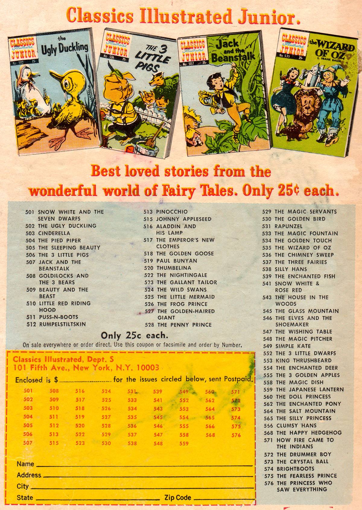 Read online Classics Illustrated Junior comic -  Issue #556 - 36
