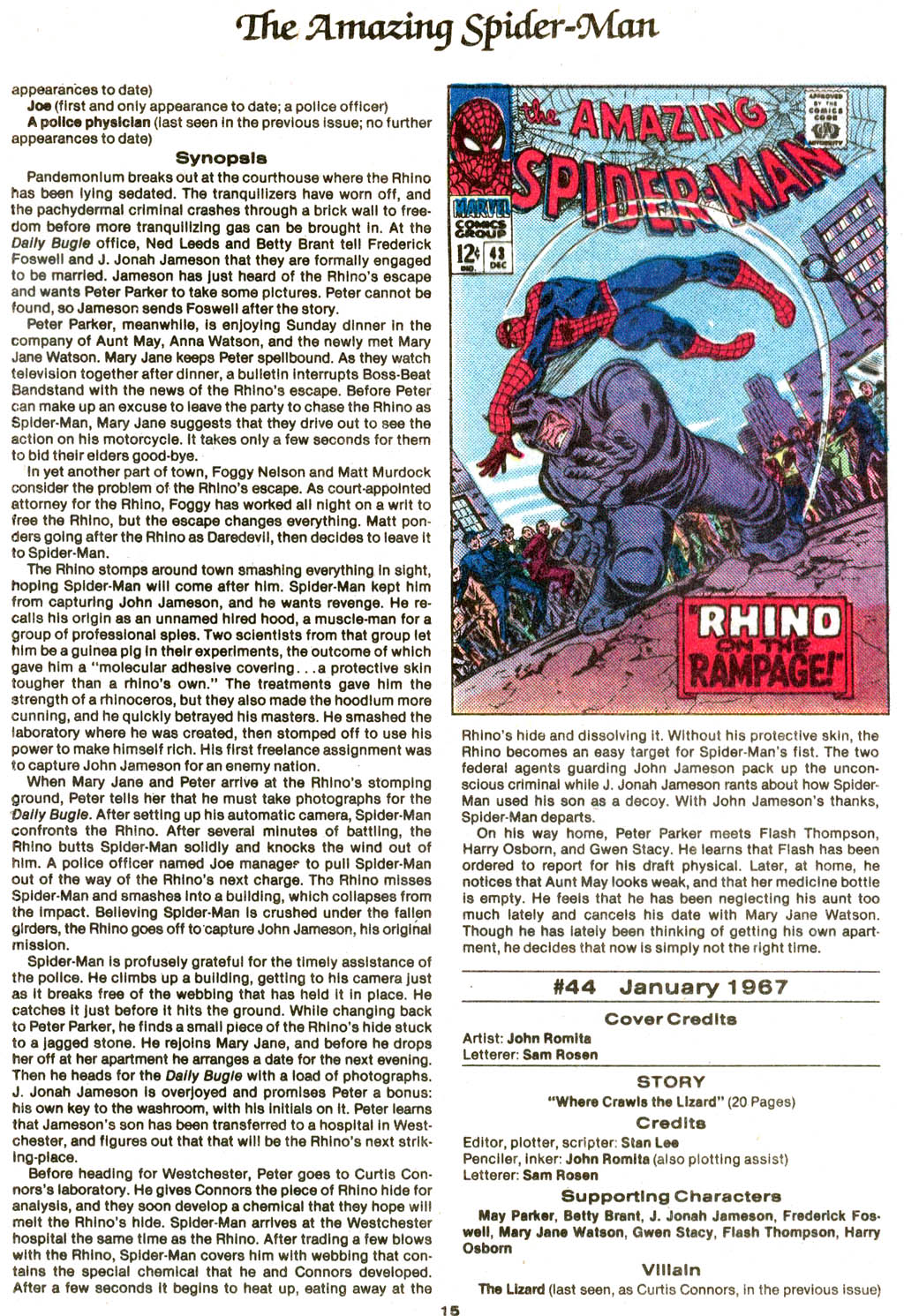 Read online The Official Marvel Index to The Amazing Spider-Man comic -  Issue #2 - 17