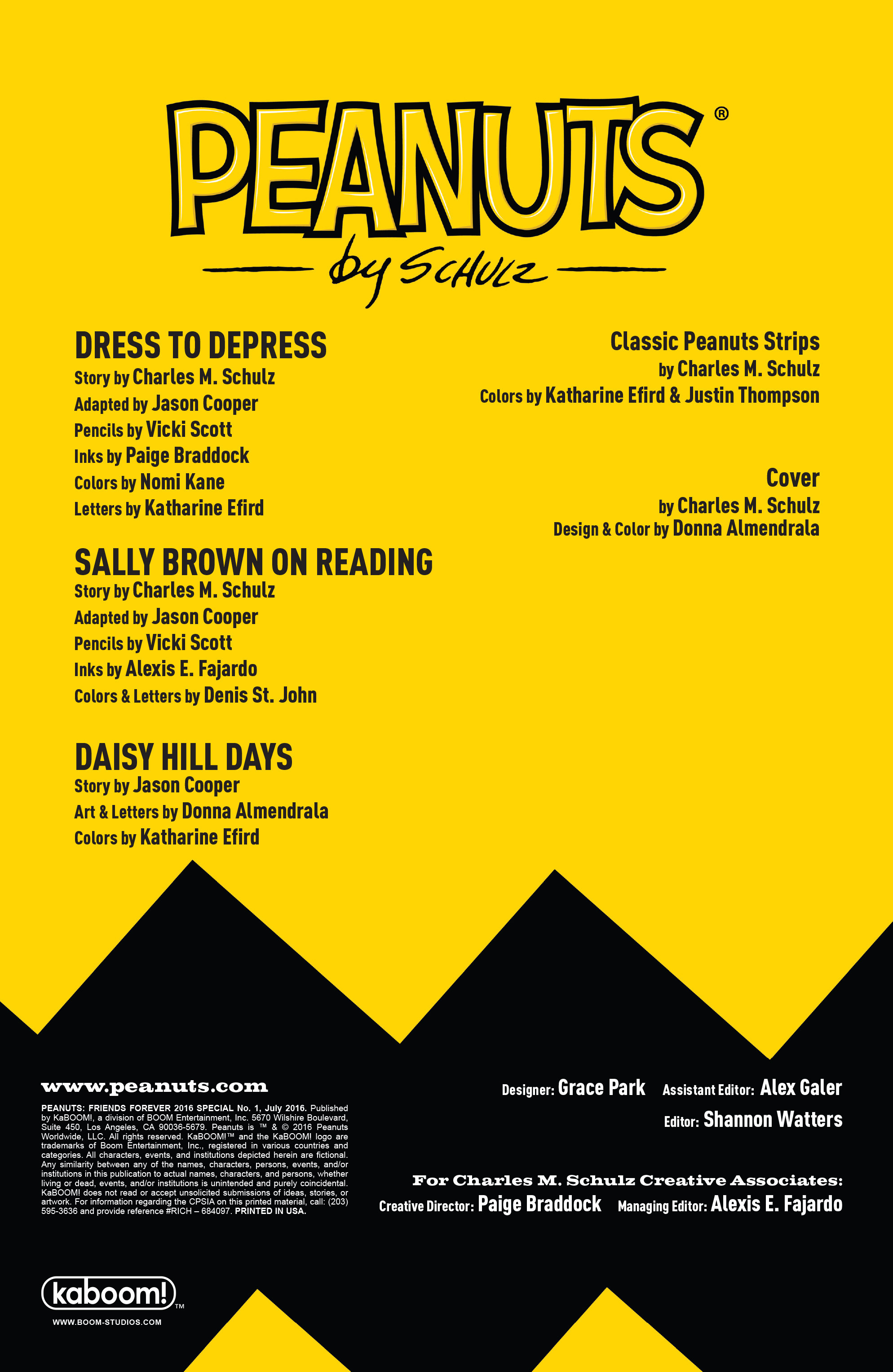 Read online Peanuts: Friends Forever 2016 Special comic -  Issue # Full - 2