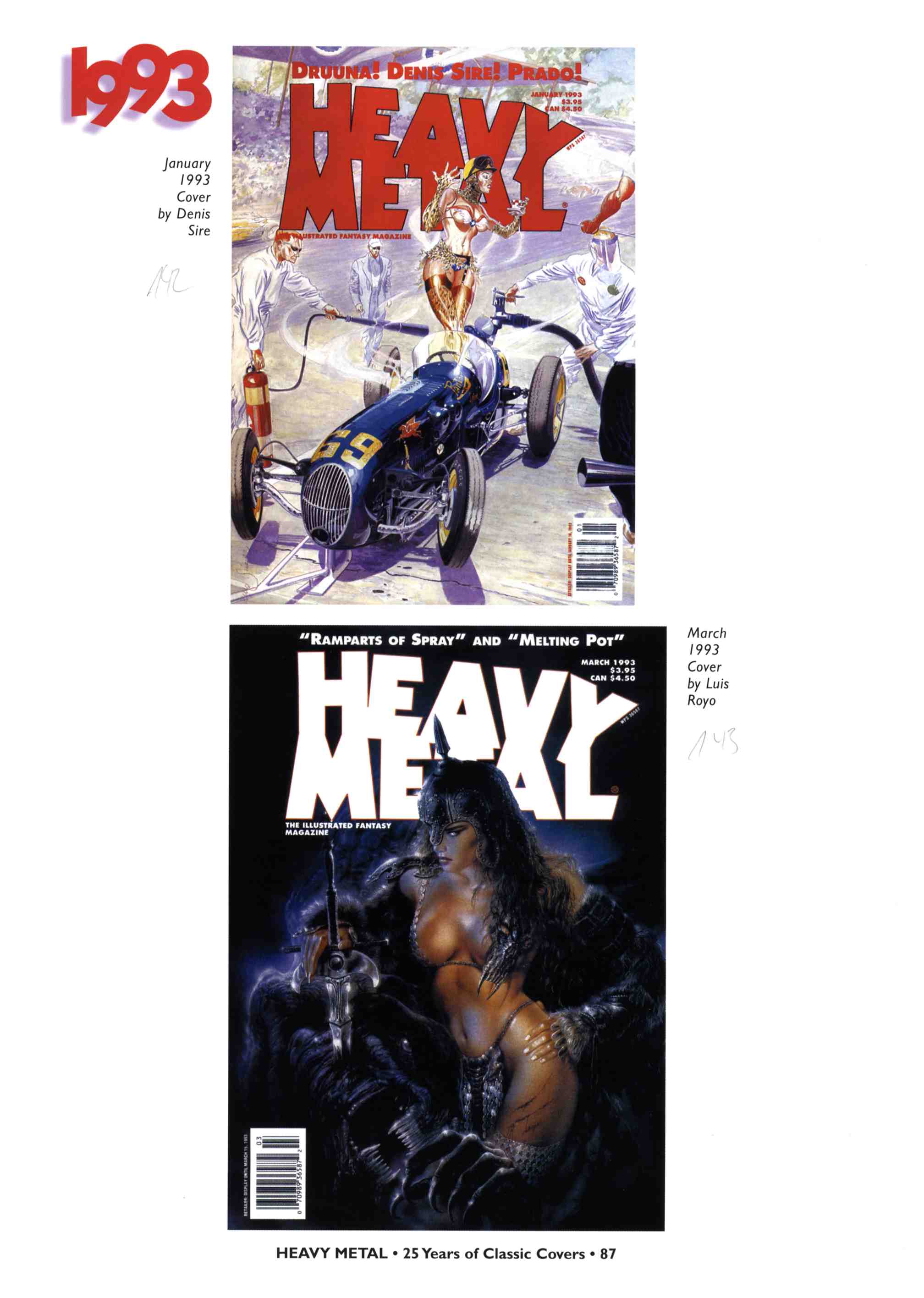 Read online Heavy Metal: 25 Years of Classic Covers comic -  Issue # TPB - 93