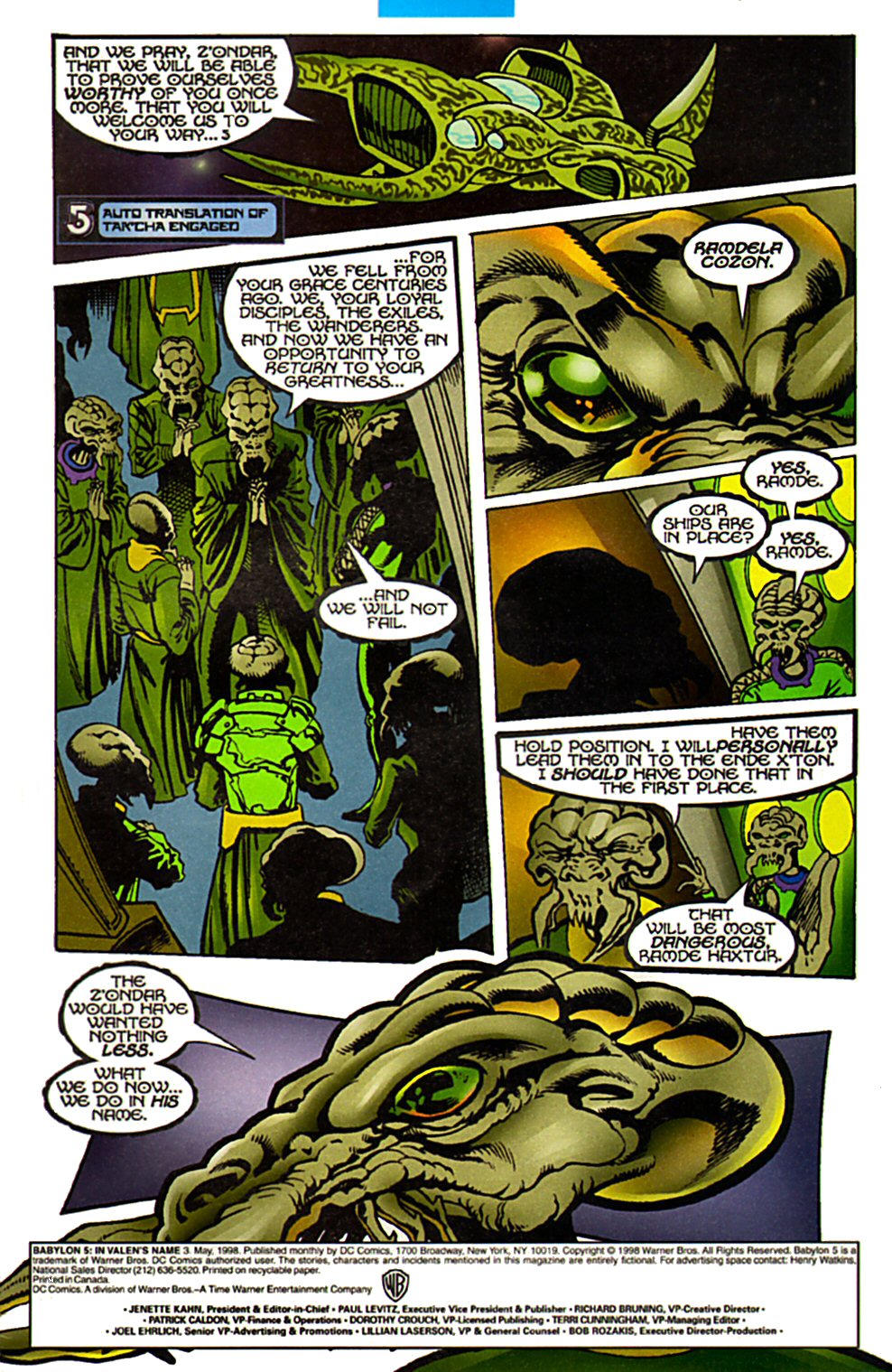 Read online Babylon 5: In Valen's Name comic -  Issue #3 - 2