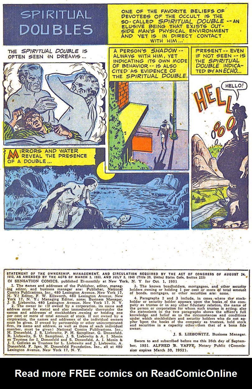 Read online Sensation (Mystery) Comics comic -  Issue #108 - 22