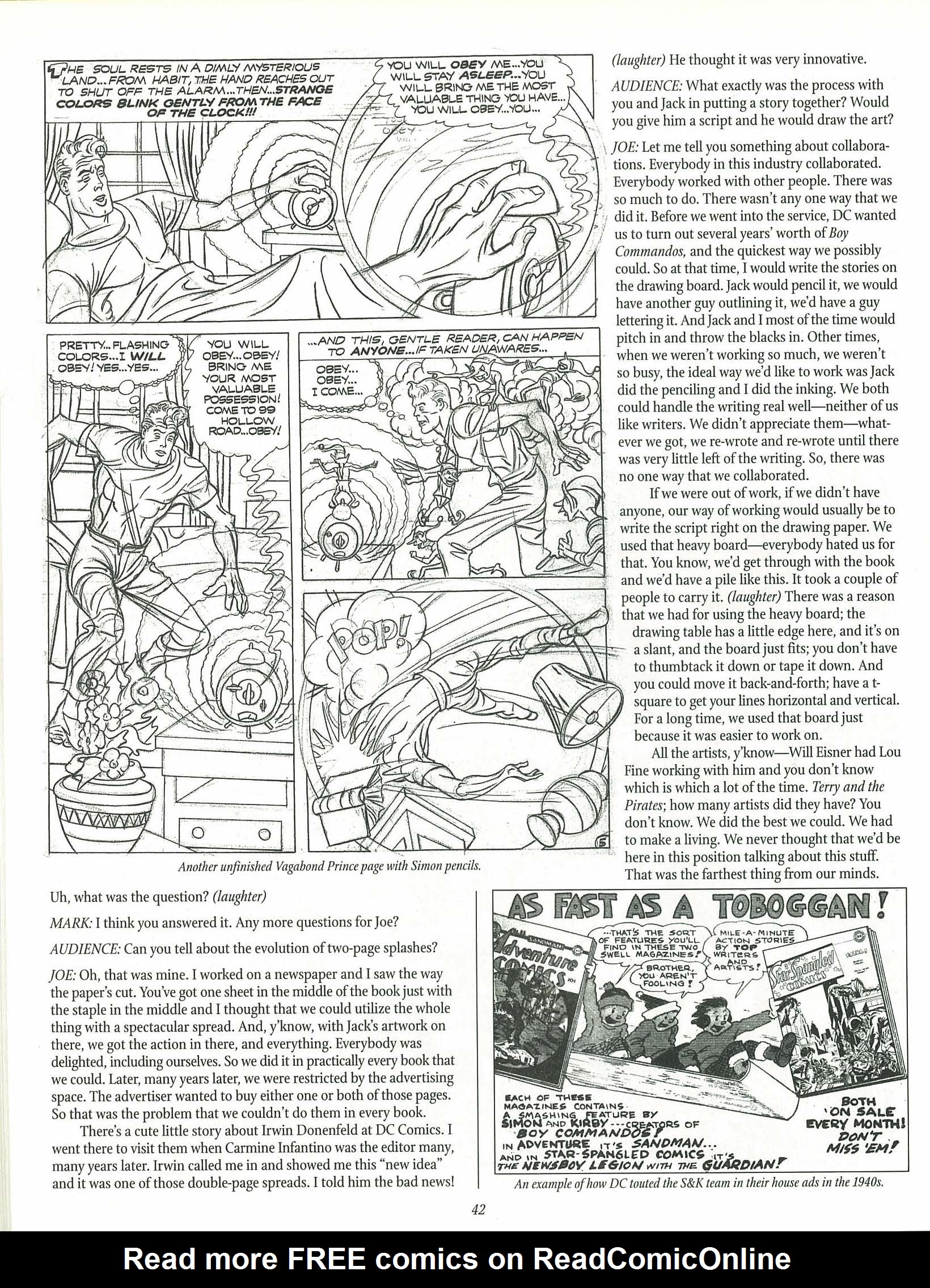 Read online The Jack Kirby Collector comic -  Issue #25 - 42