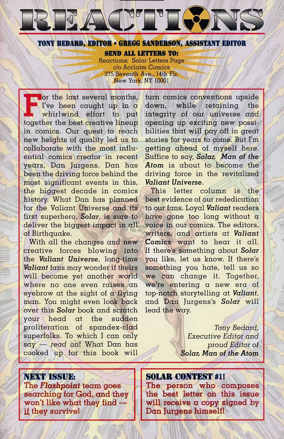 Read online Solar, Man of the Atom comic -  Issue #46 - 24