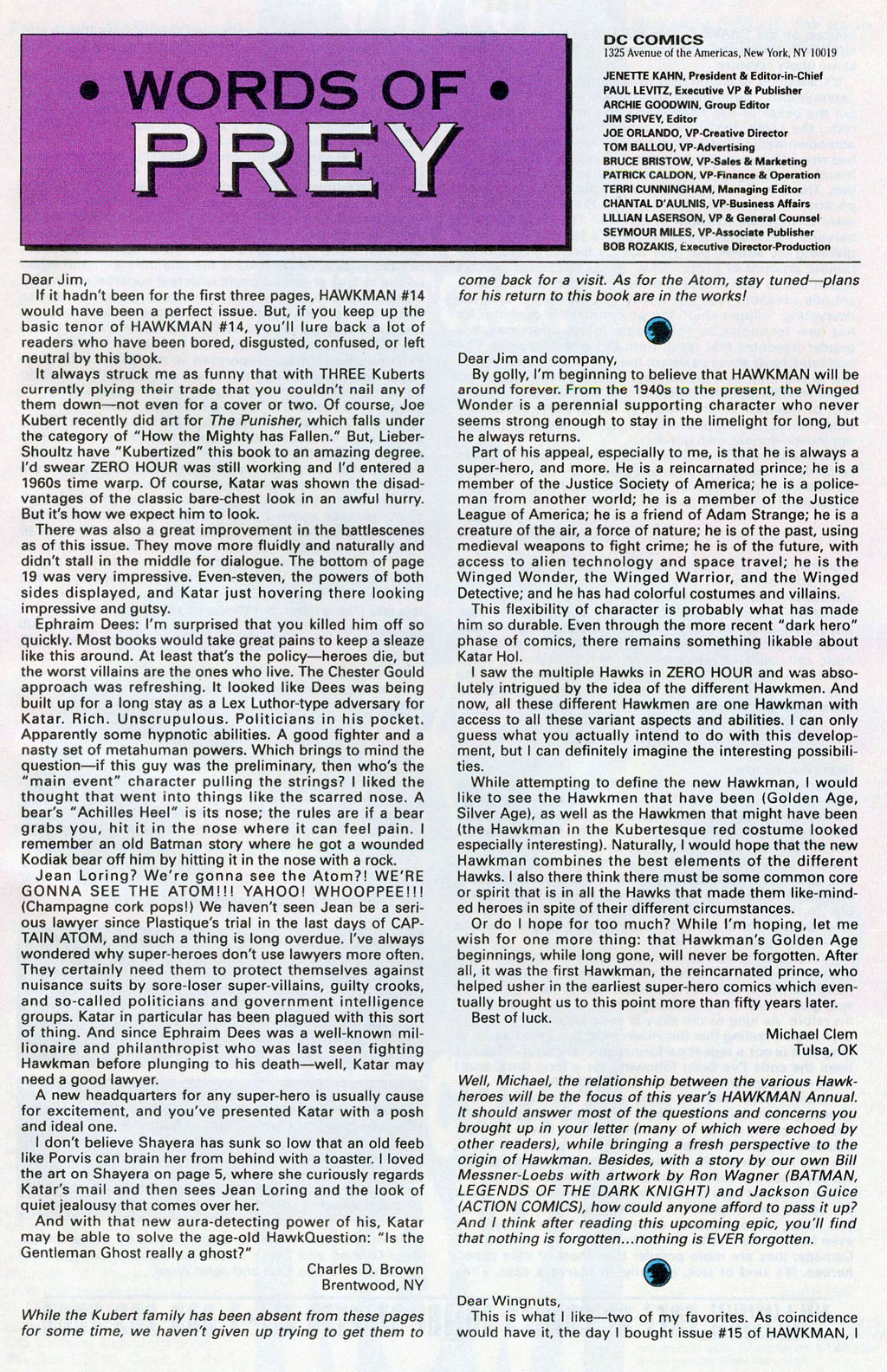 Hawkman (1993) Issue #18 #21 - English 29
