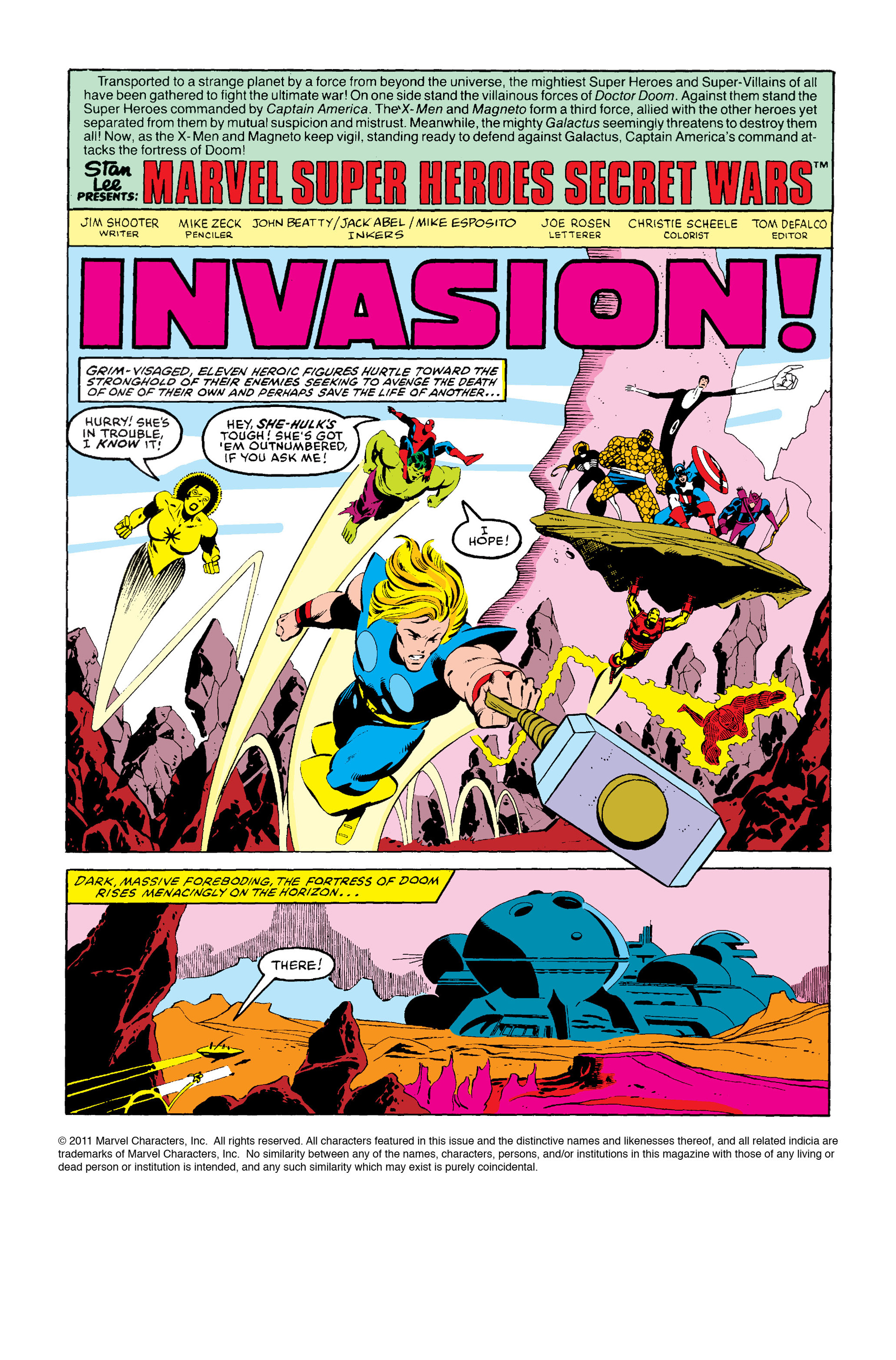 Read online Marvel Super Heroes Secret Wars (1984) comic -  Issue #8 - 2