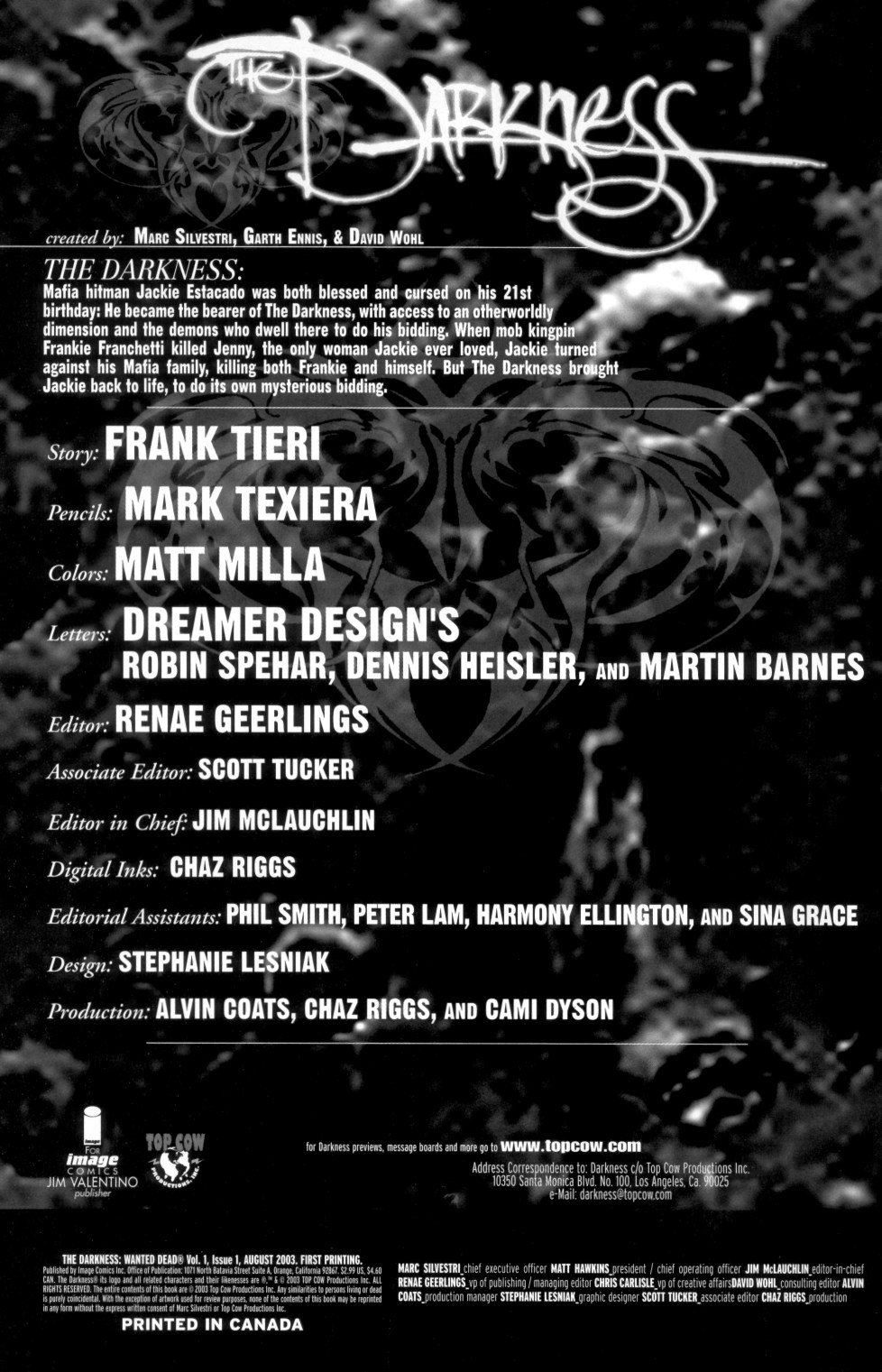 Read online The Darkness: Wanted Dead comic -  Issue # Full - 2