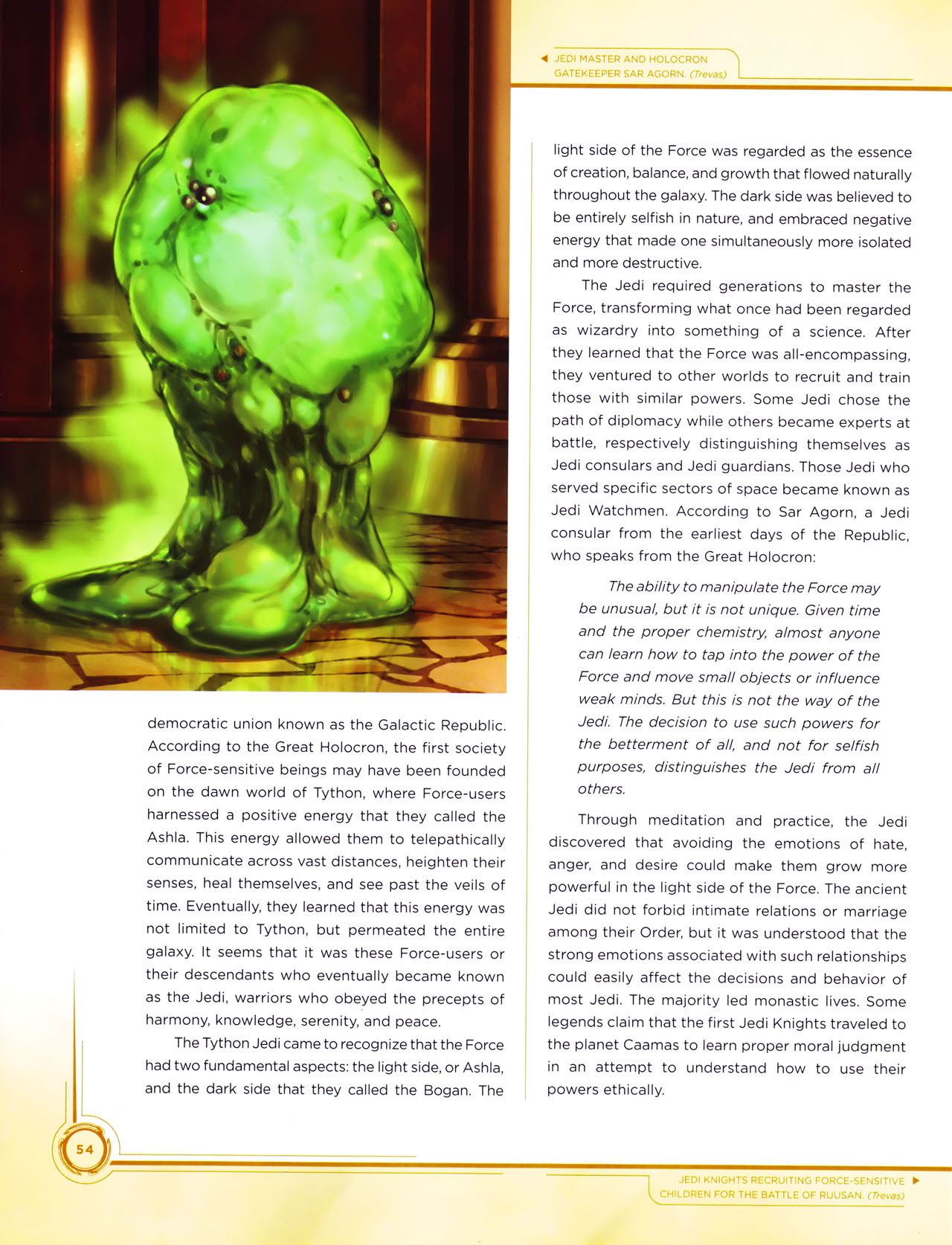 Read online Star Wars: Jedi vs. Sith - The Essential Guide To The Force comic -  Issue # TPB (Part 1) - 72
