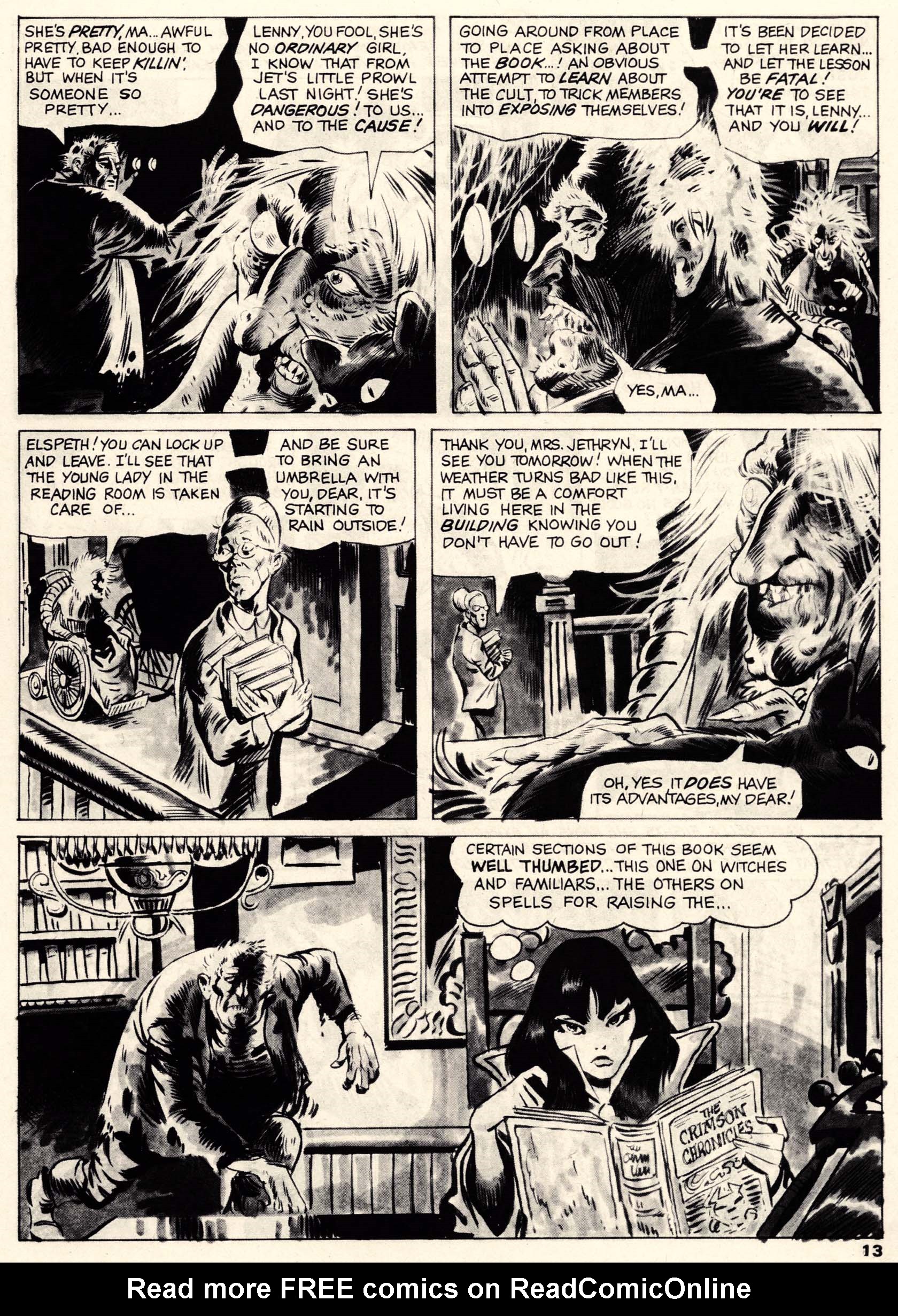 Read online Vampirella (1969) comic -  Issue #9 - 13