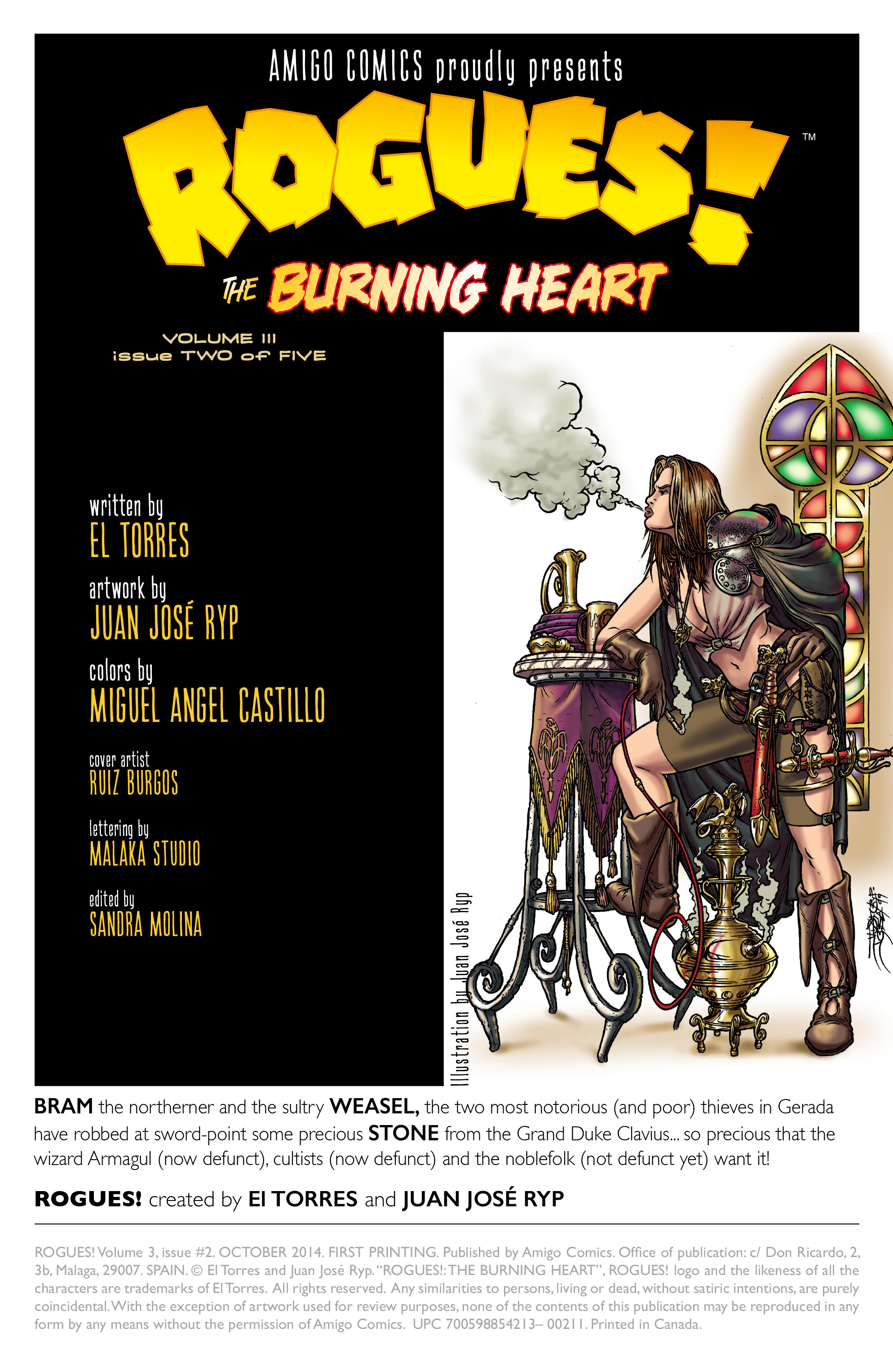 Read online Rogues!: The Burning Heart comic -  Issue #2 - 2