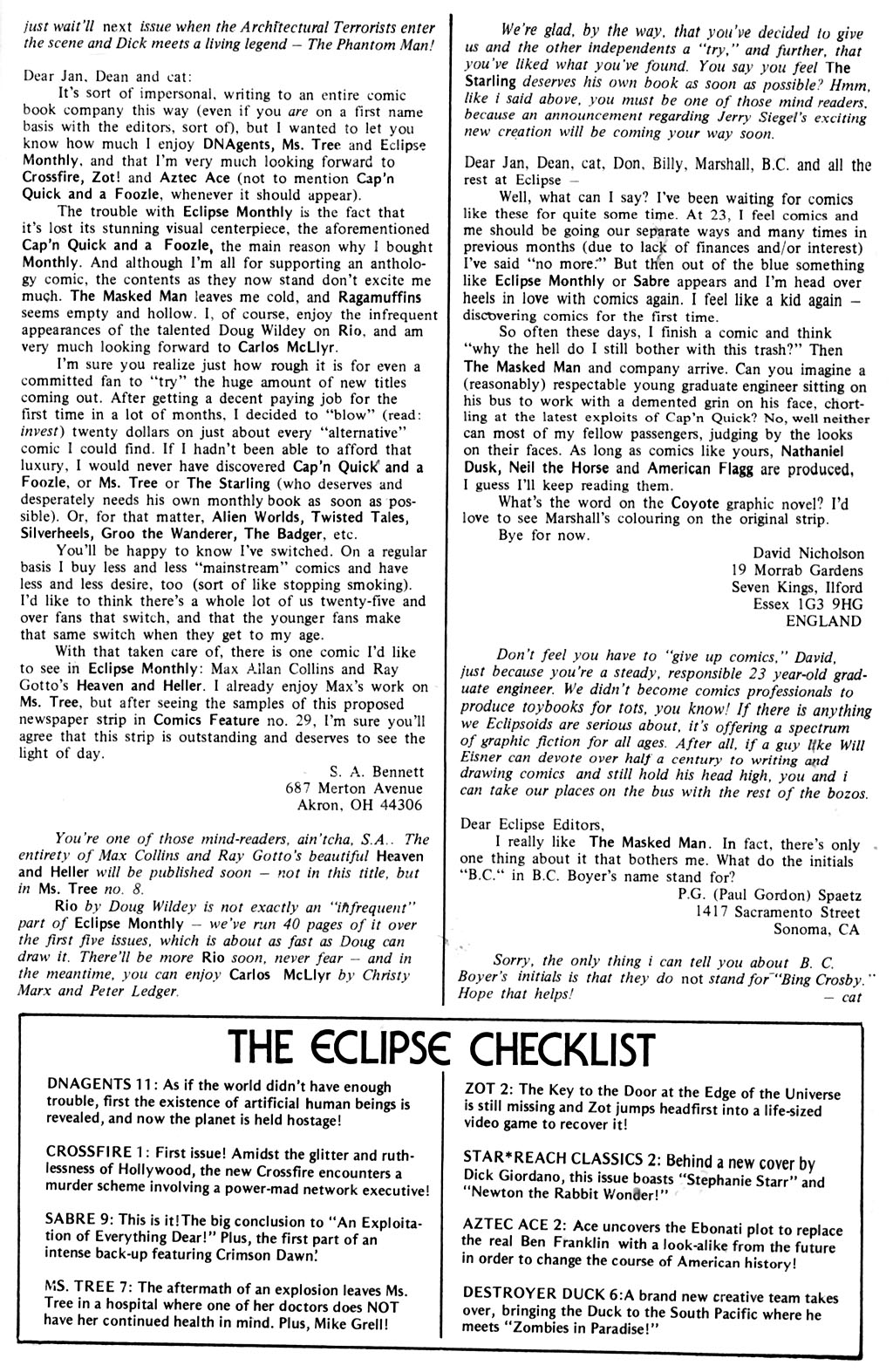 Read online Eclipse Monthly comic -  Issue #7 - 32
