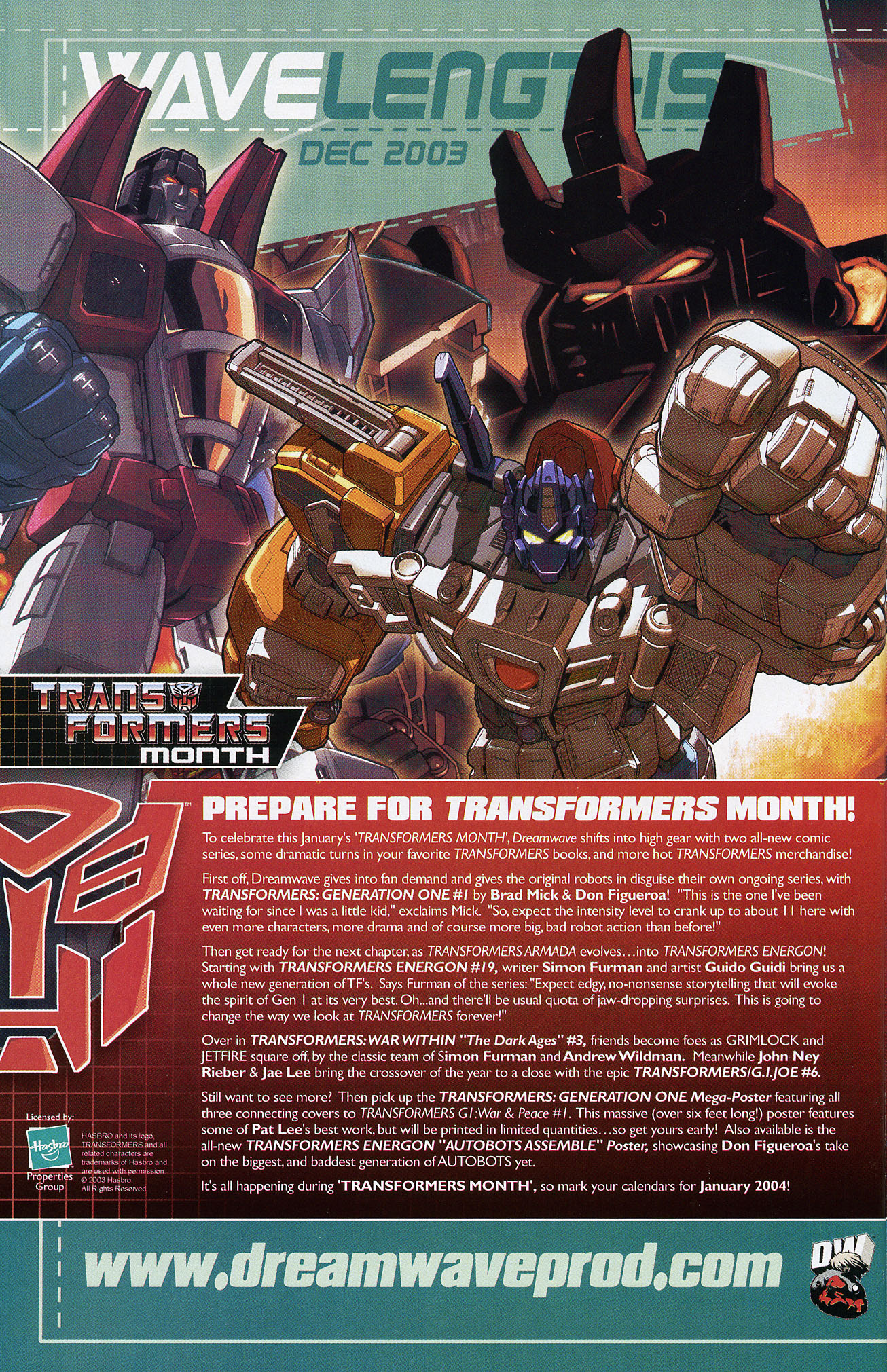 Read online Transformers: Generation 1 (2004) comic -  Issue #0 - 19