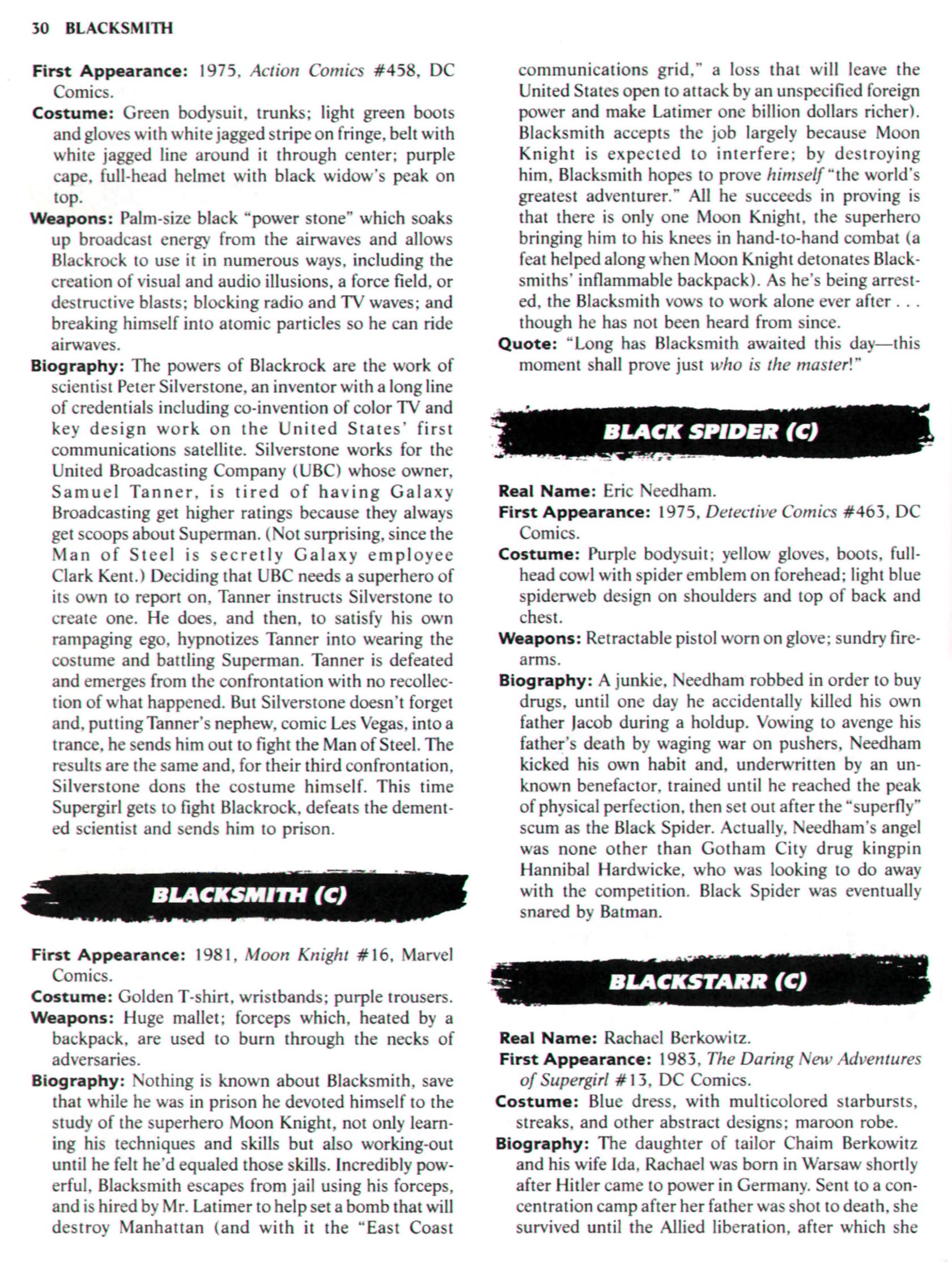 Read online The Encyclopedia of Super Villains comic -  Issue # TPB (Part 1) - 40