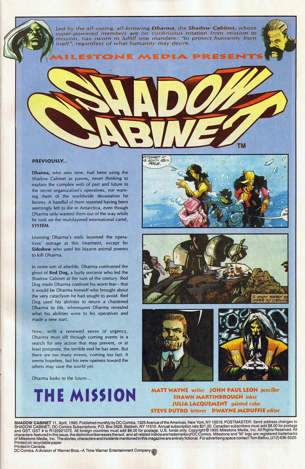 Read online Shadow Cabinet comic -  Issue #11 - 2