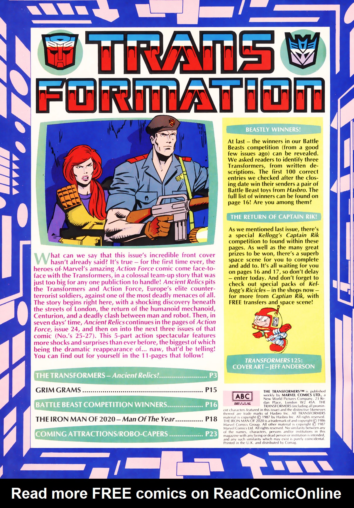 Read online The Transformers (UK) comic -  Issue #125 - 2