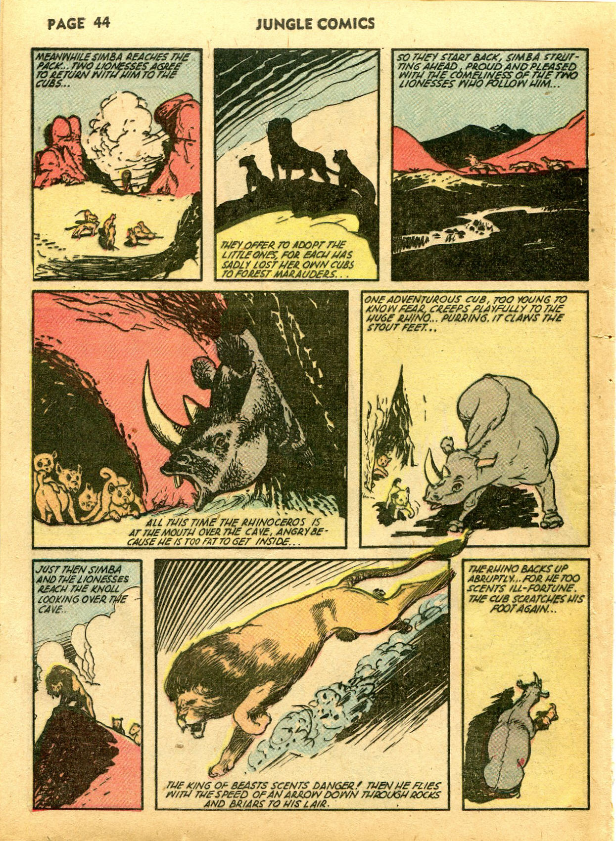 Read online Jungle Comics comic -  Issue #39 - 46