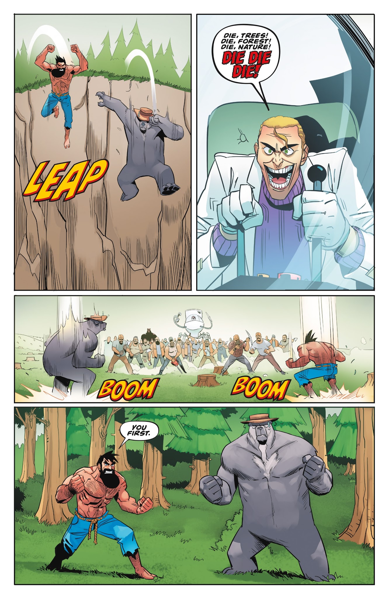 Read online Shirtless Bear-Fighter! comic -  Issue #4 - 13