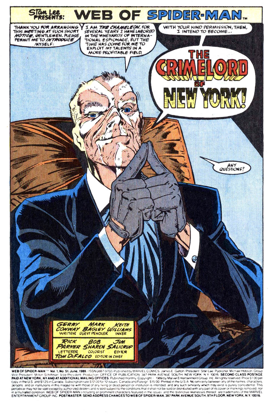 Read online Web of Spider-Man (1985) comic -  Issue #51 - 2