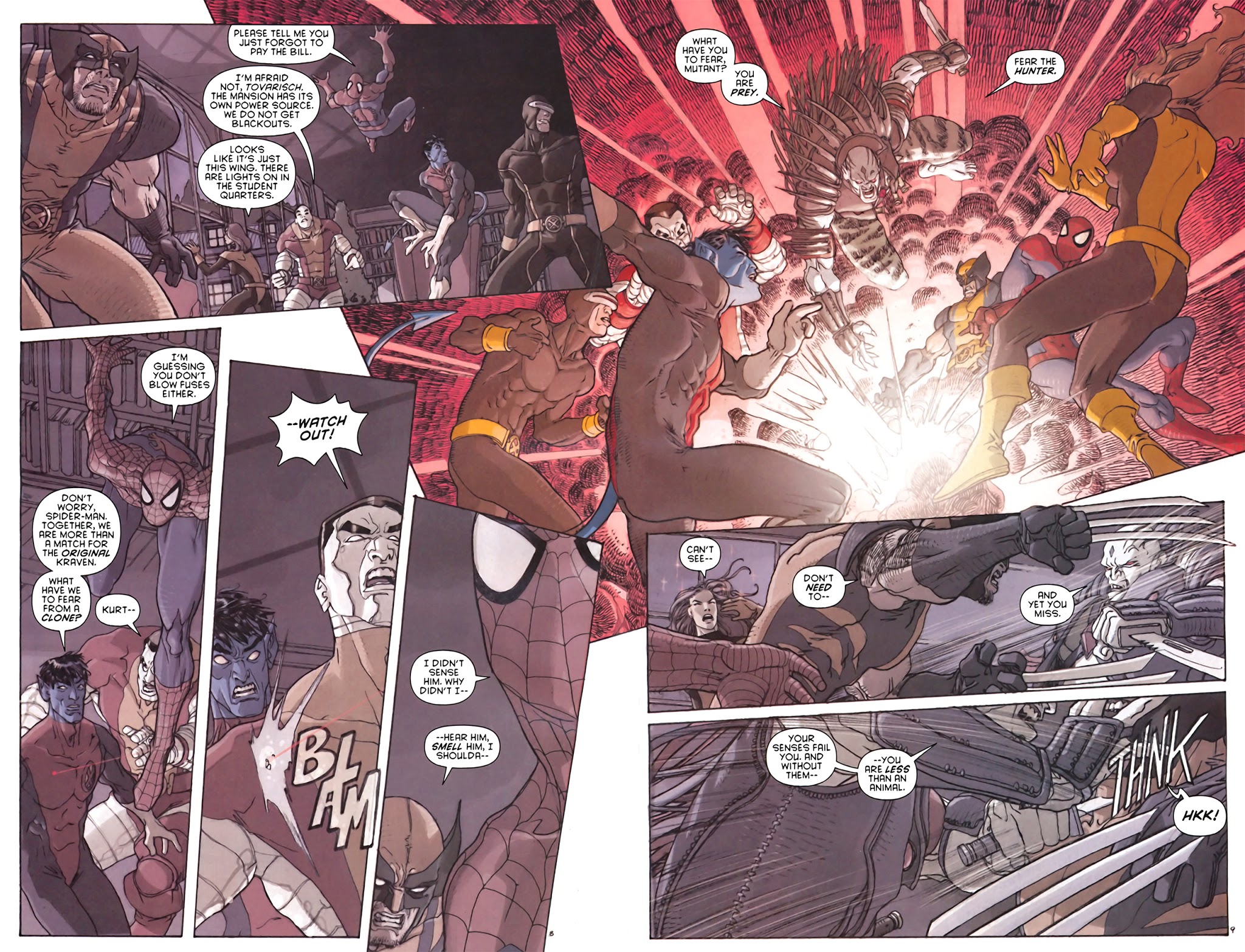 Read online X-Men/Spider-Man comic -  Issue #4 - 10